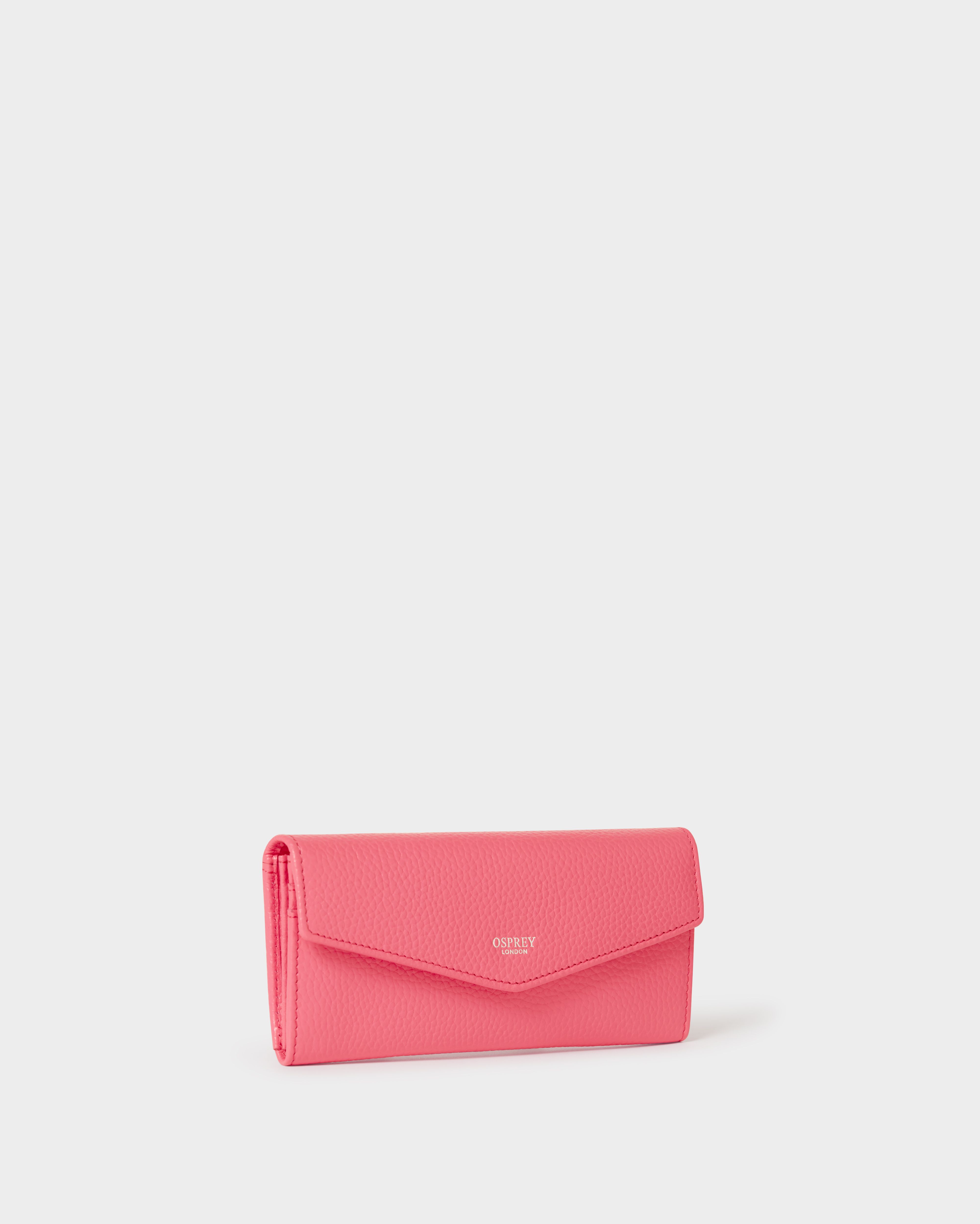 Image number 3 of The Neptune Leather Matinee Purse in Hot Pink