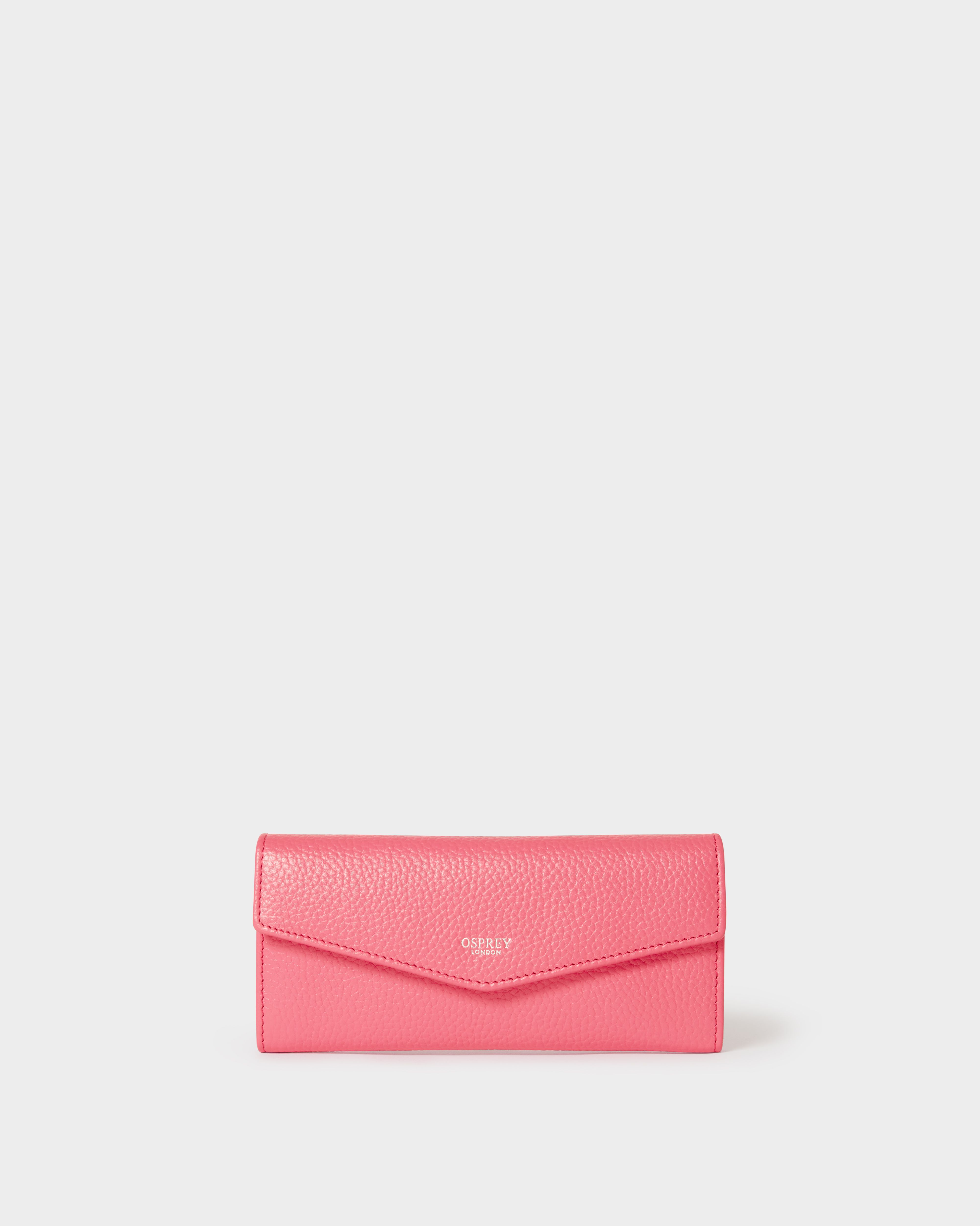 Image number 2 of The Neptune Leather Matinee Purse in Hot Pink