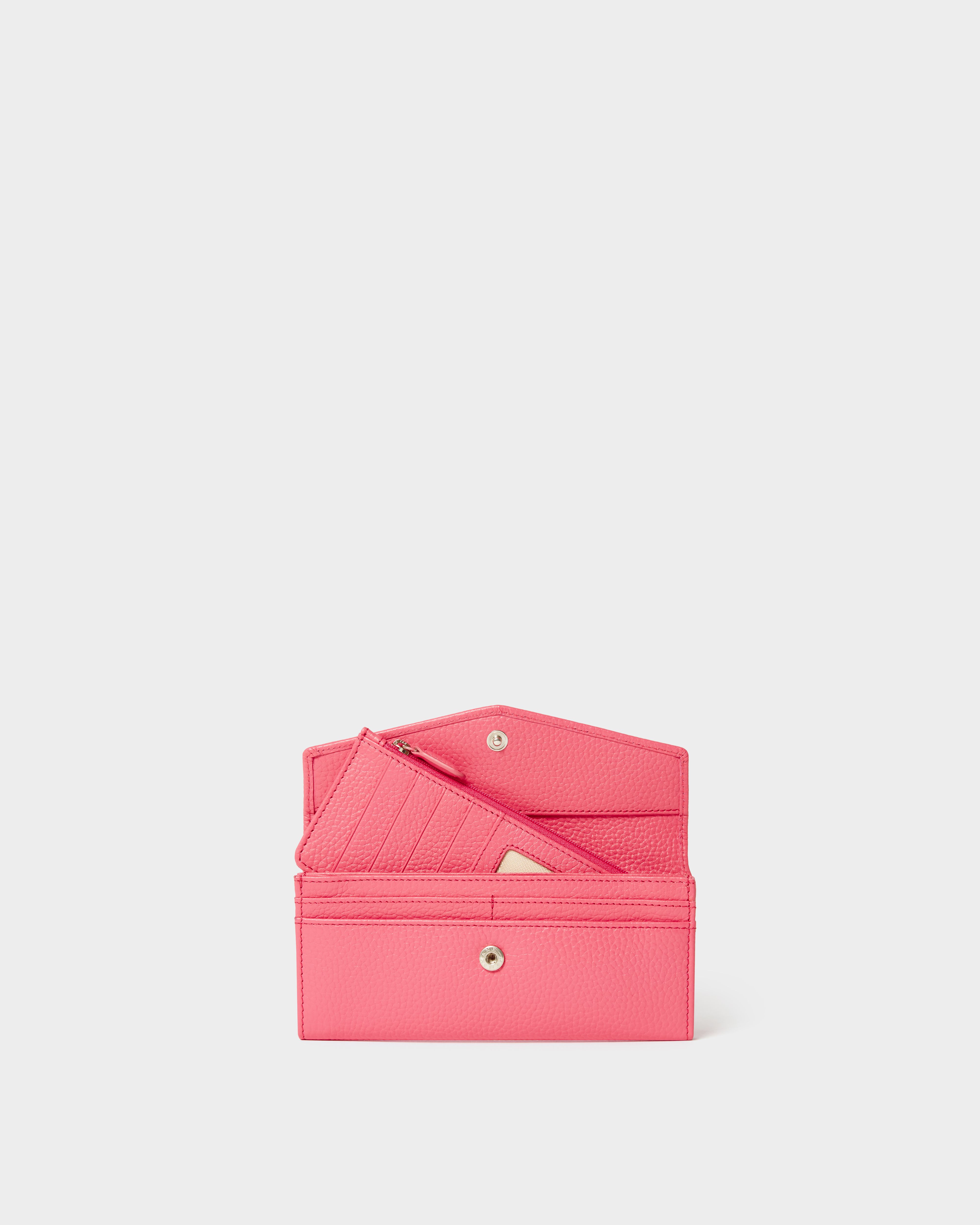 Image number 3 of The Neptune Leather Matinee Purse in Hot Pink