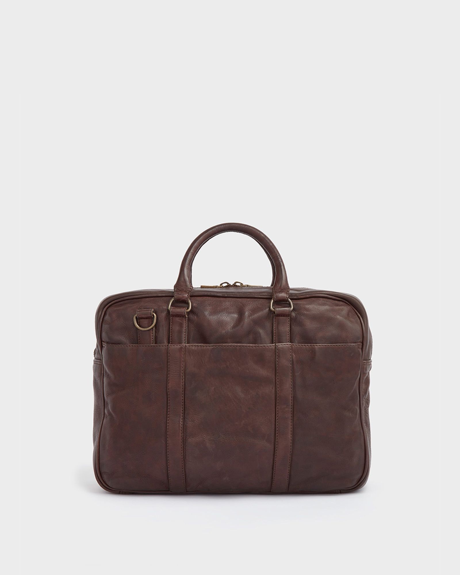 Image number 5 of The Grip Leather Bag in Chestnut