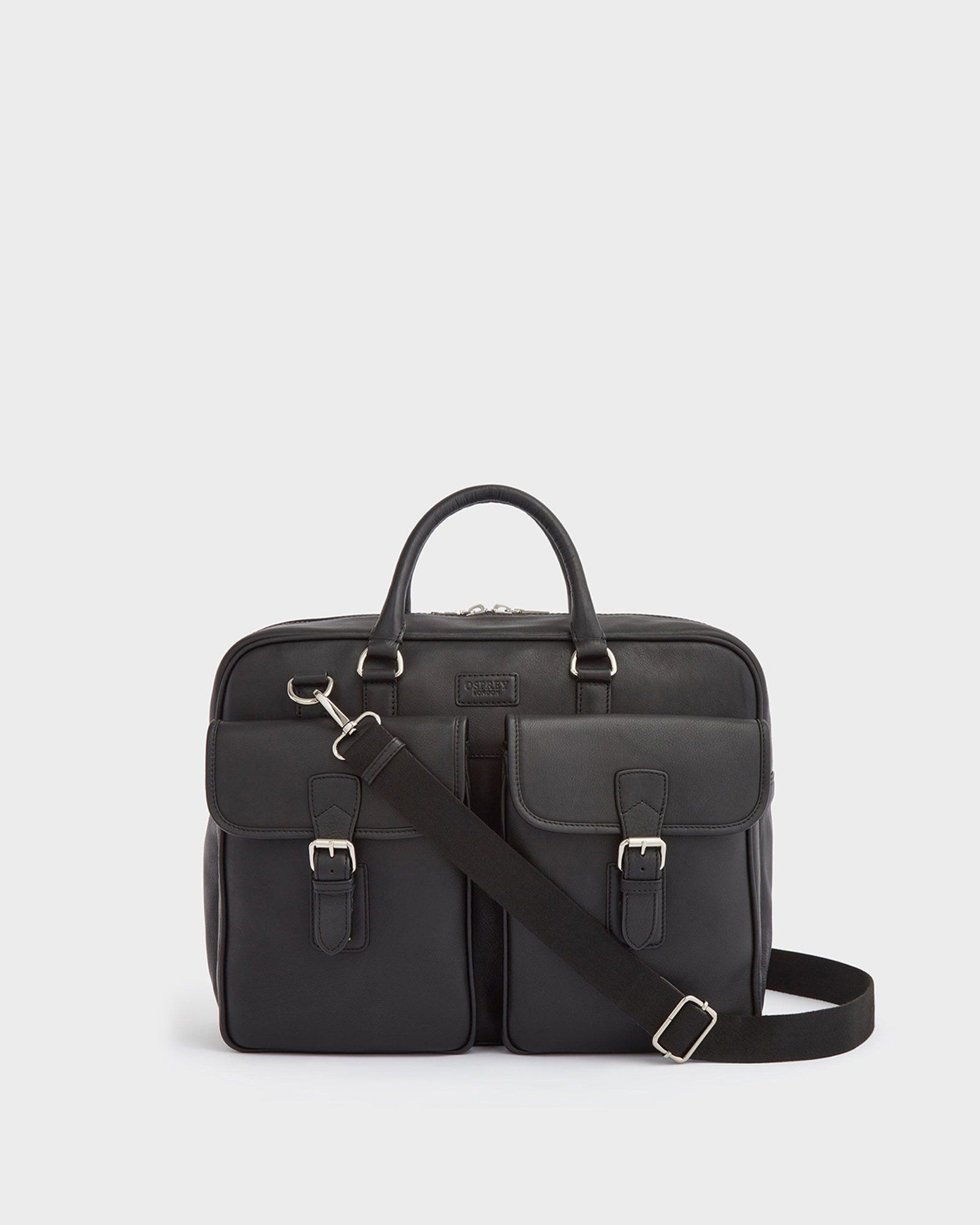The Grip Leather Bag in Black