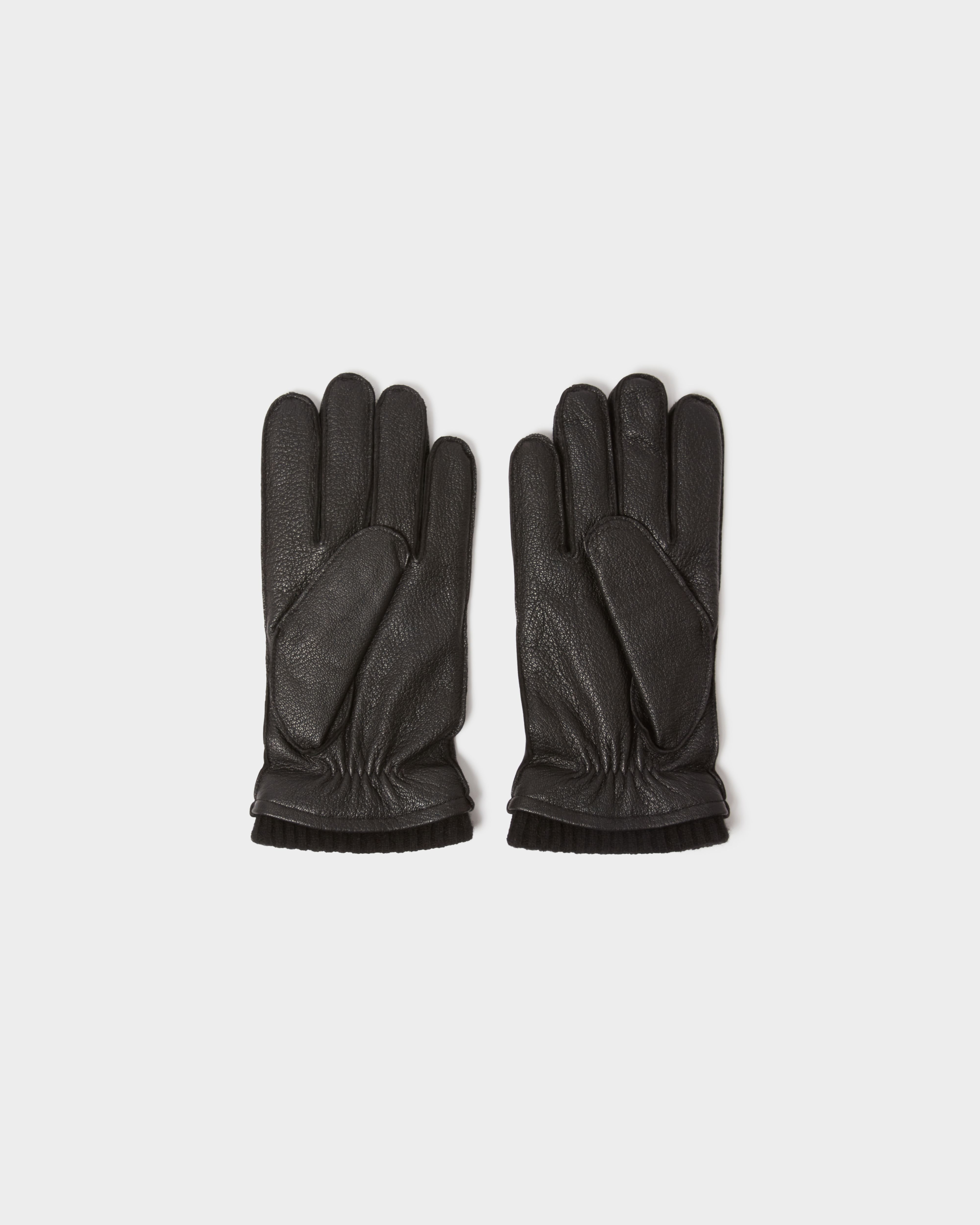 Image number 4 of The Alfie Leather Gloves in Black