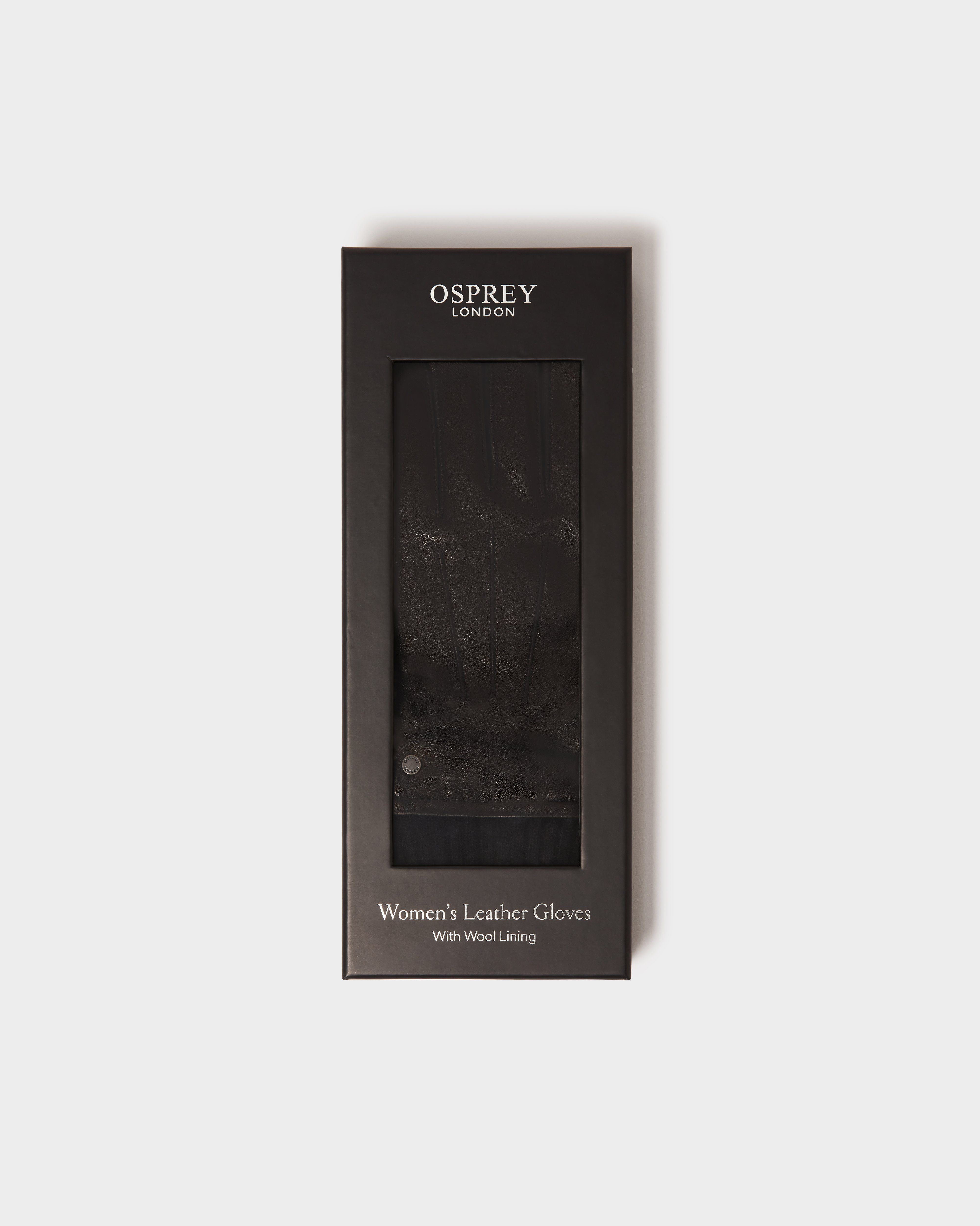 Image number 1 of The Ada Leather Gloves in Black