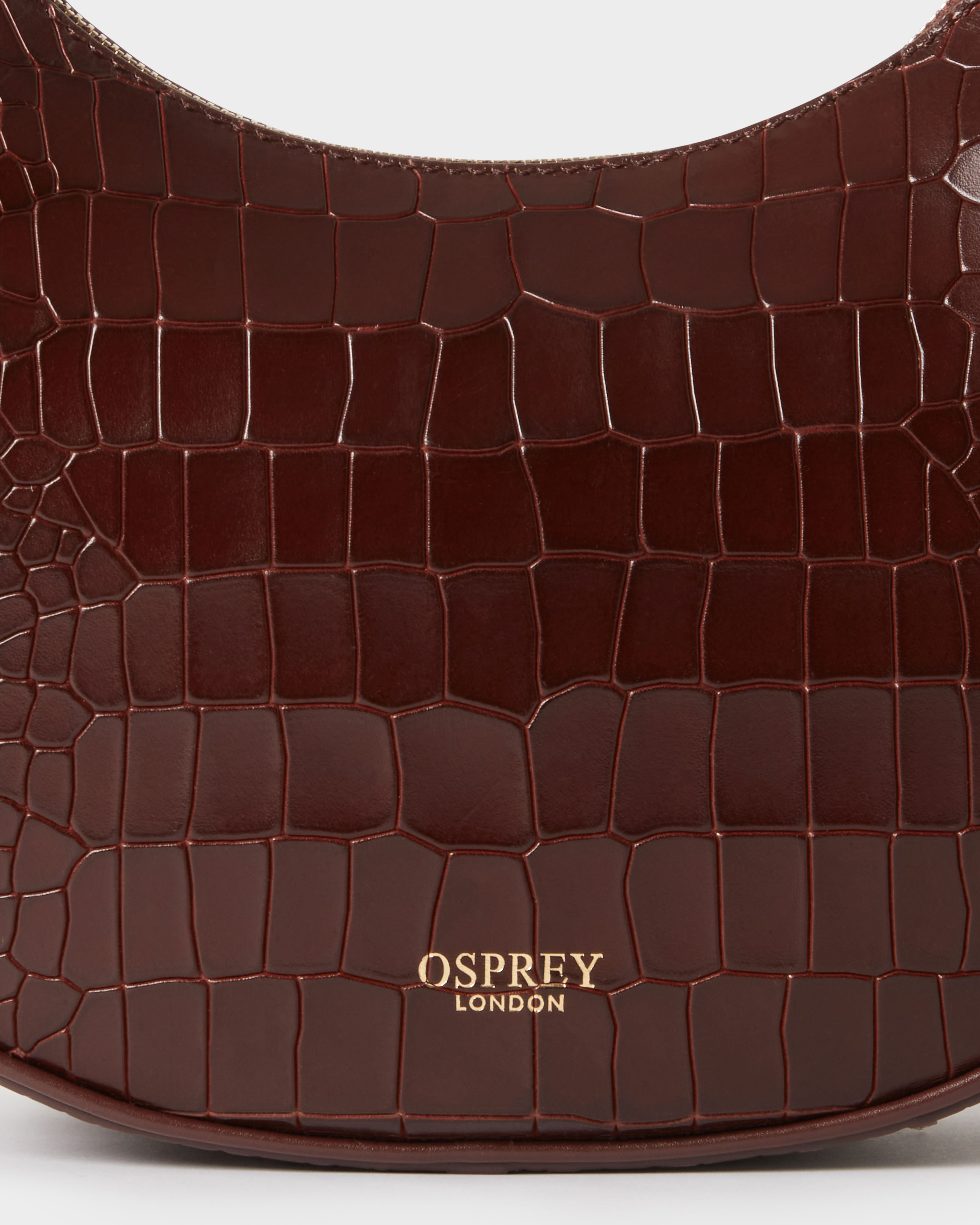 Image number 5 of The Piper Mini Leather Shoulder Bag in Merlot