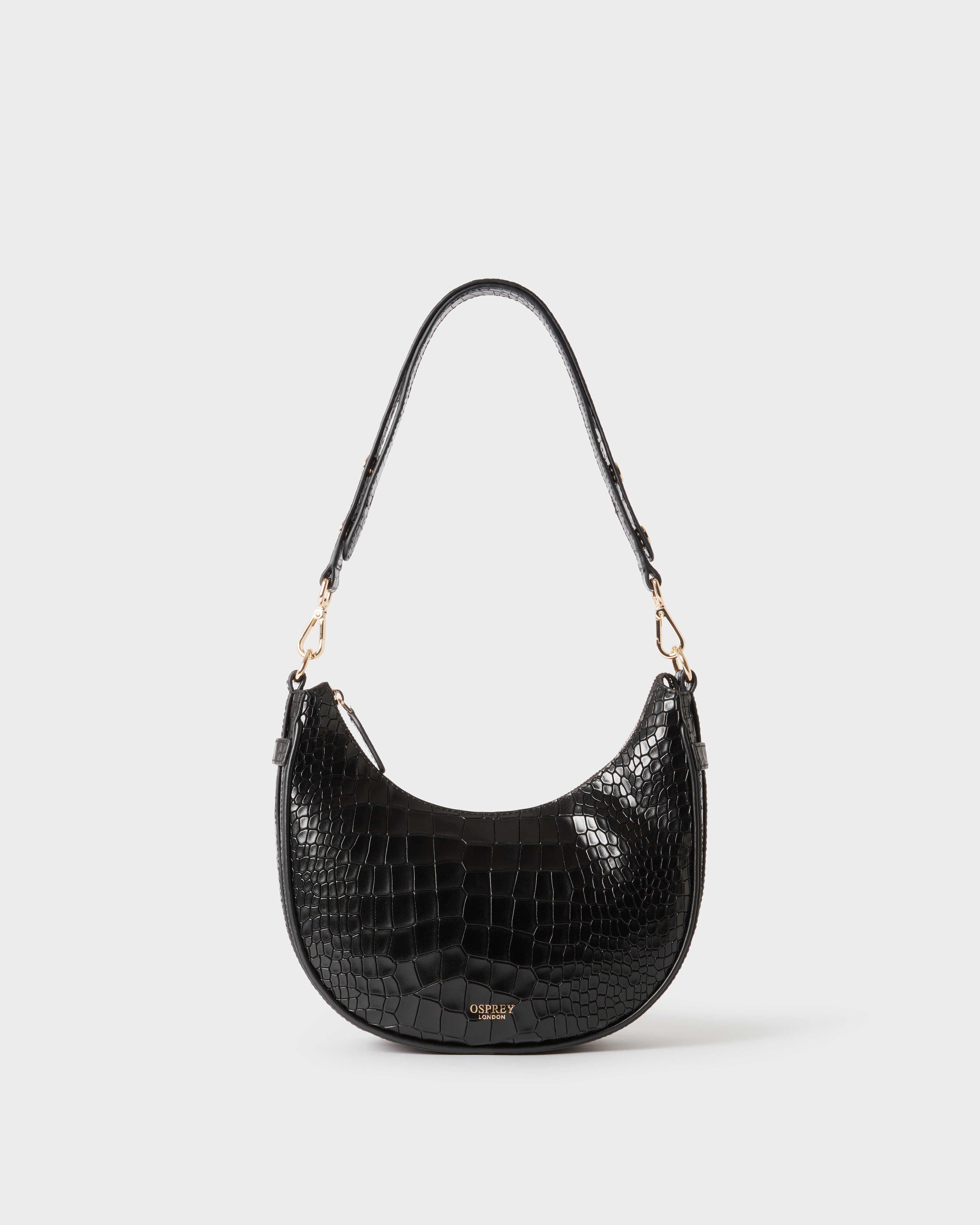 Image number 1 of The Piper Mini Leather Shoulder Bag in Black