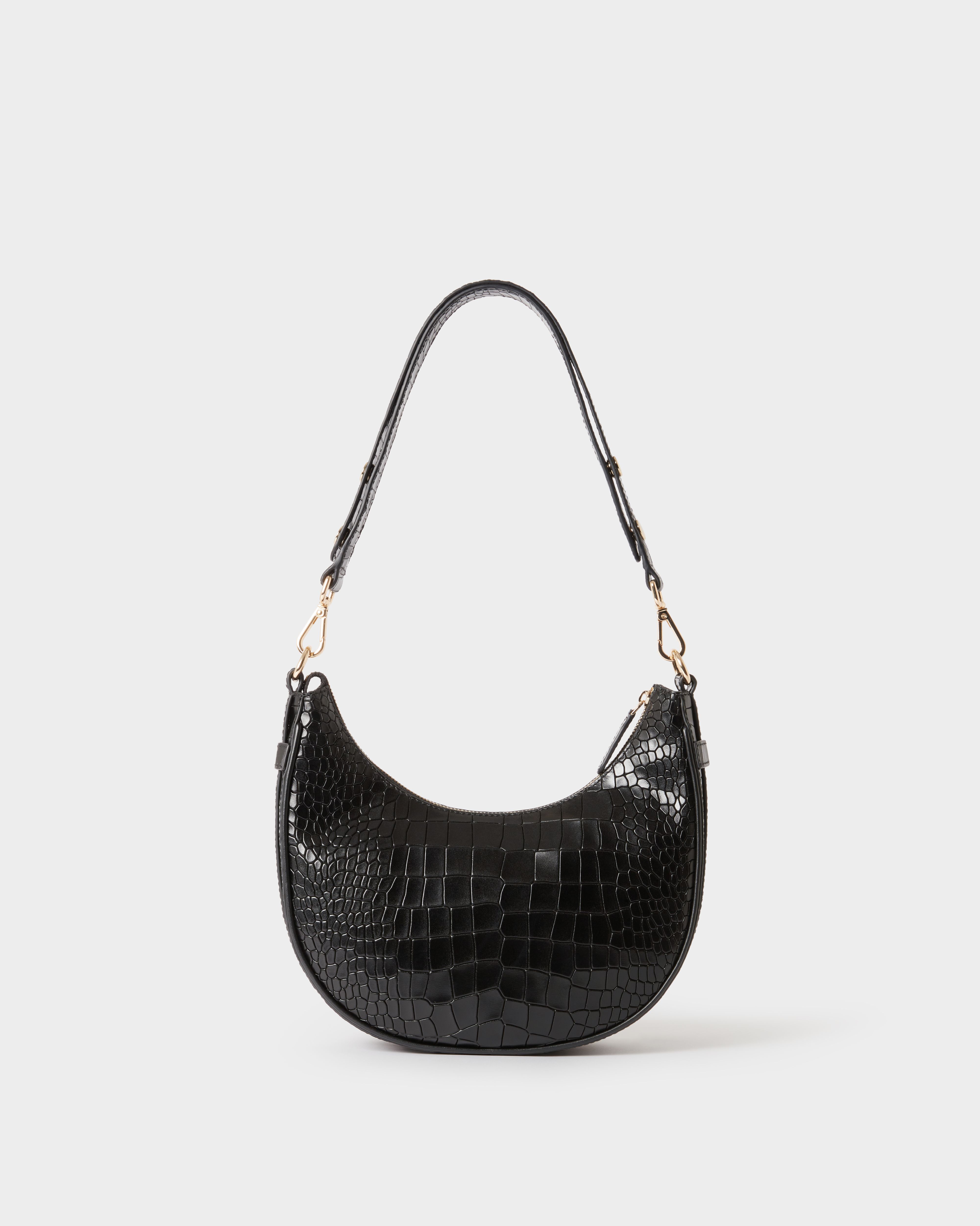 Image number 4 of The Piper Mini Leather Shoulder Bag in Black