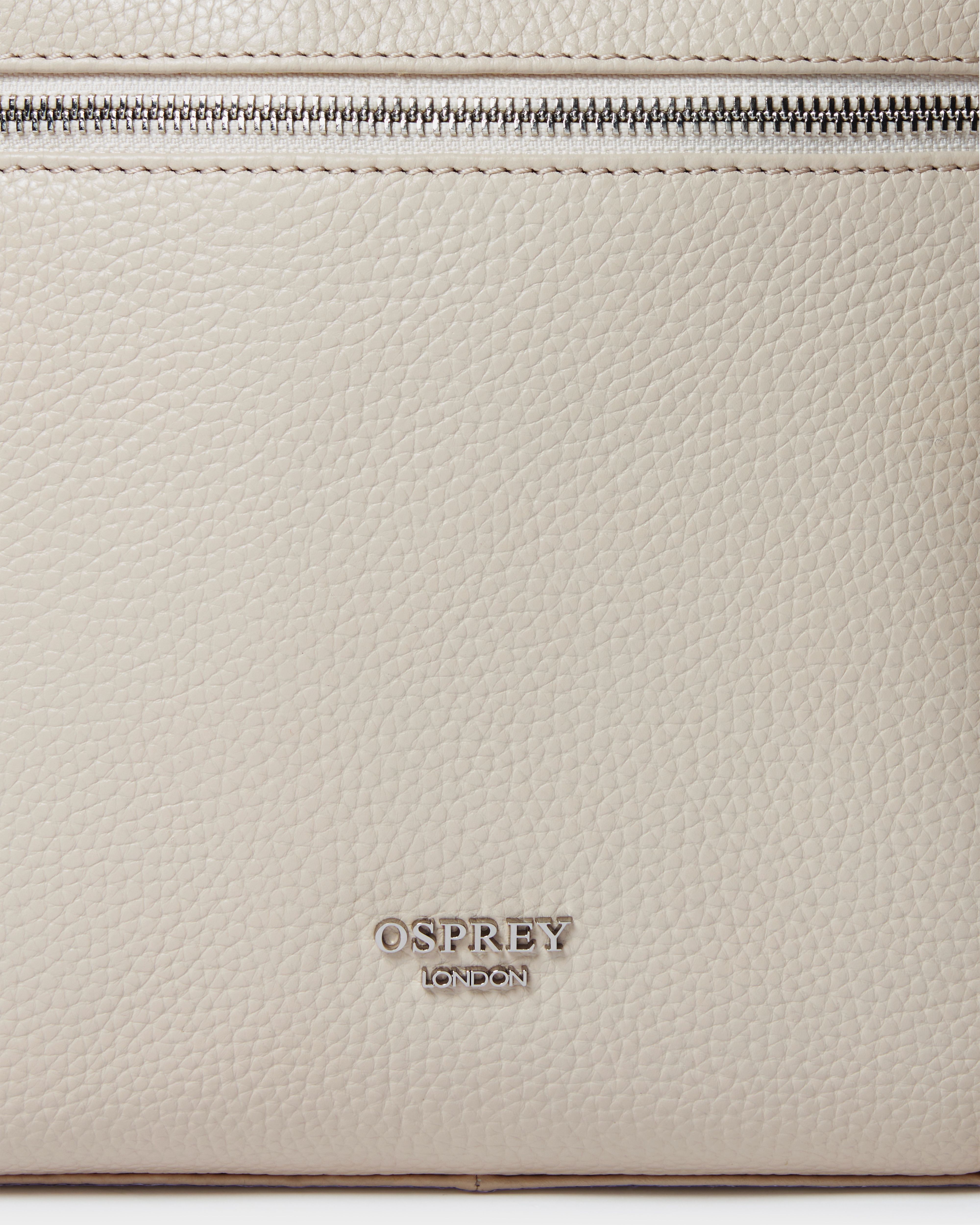 Image number 5 of The Darcey Leather Crossbody in Dove