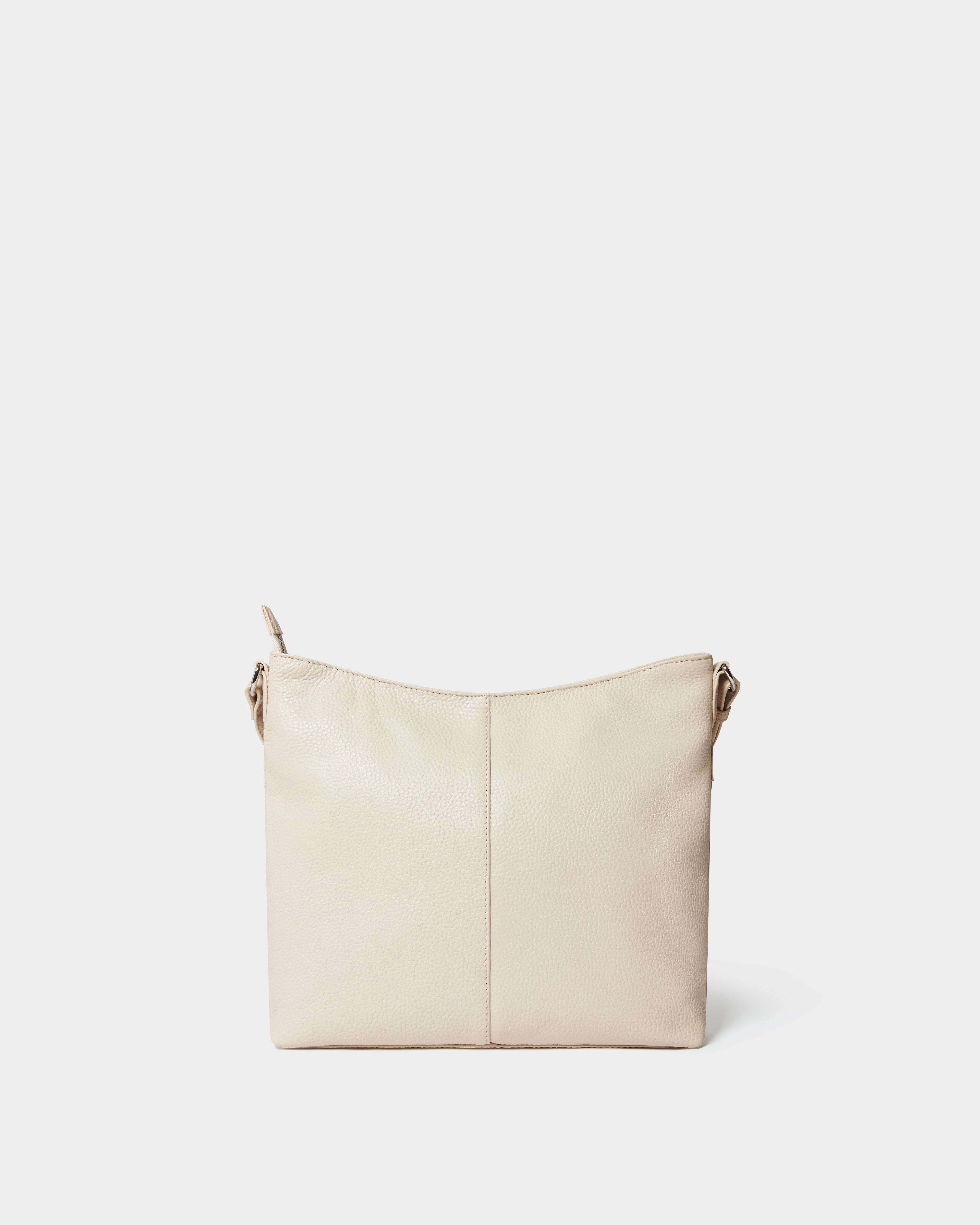 Image number 4 of The Darcey Leather Crossbody in Dove