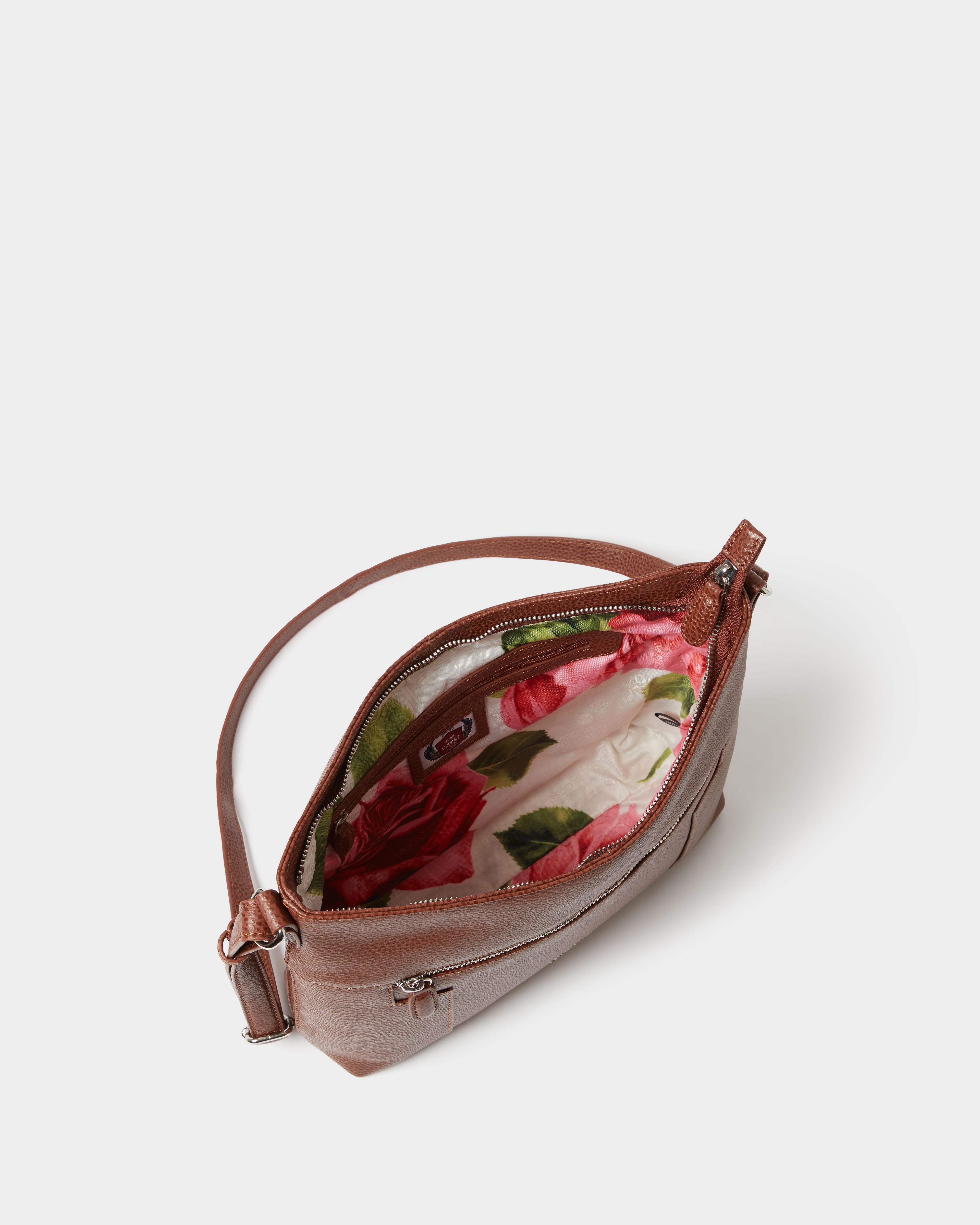 Image number 3 of The Darcey Leather Crossbody in Tan