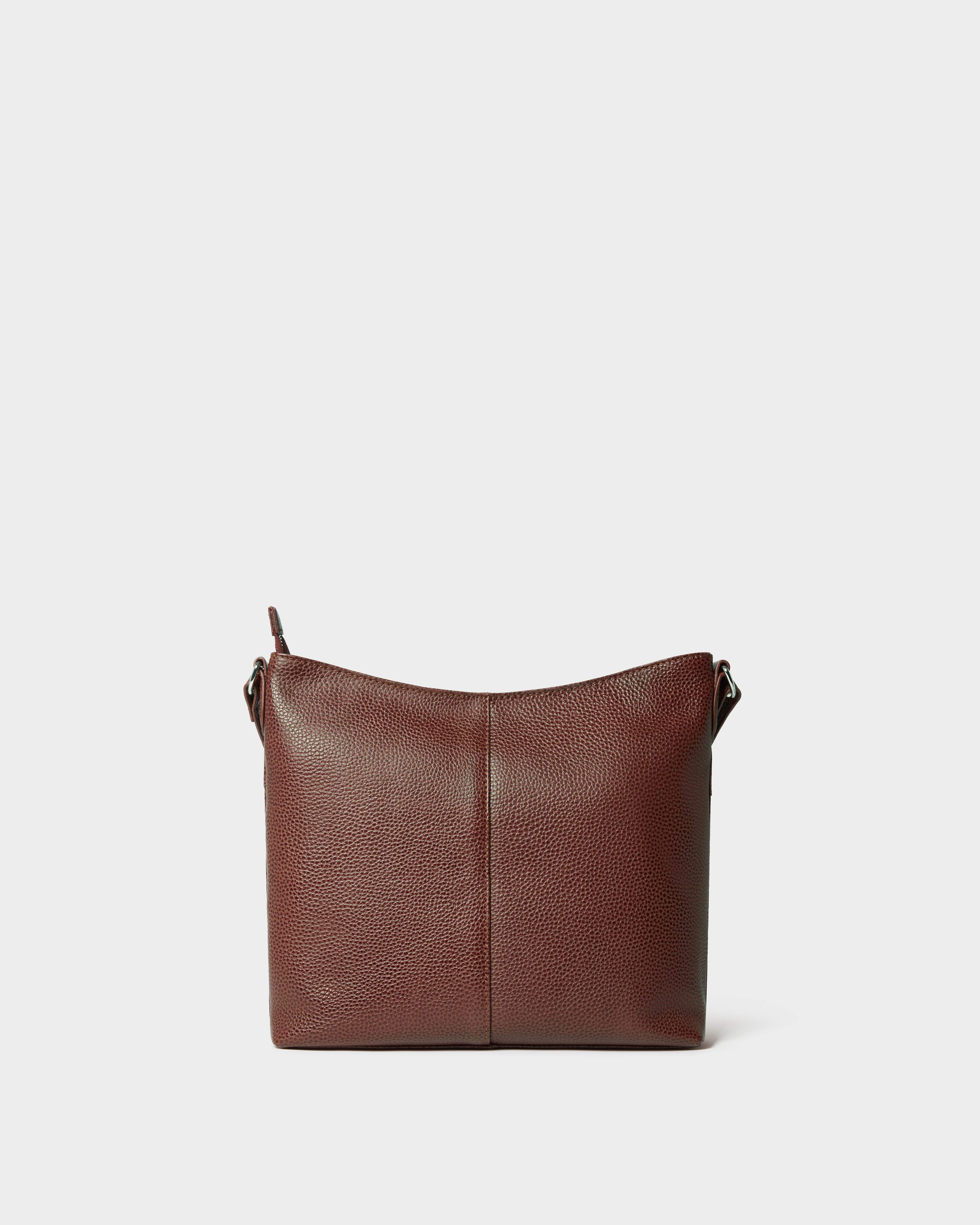 Image number 4 of The Darcey Leather Crossbody in Tan