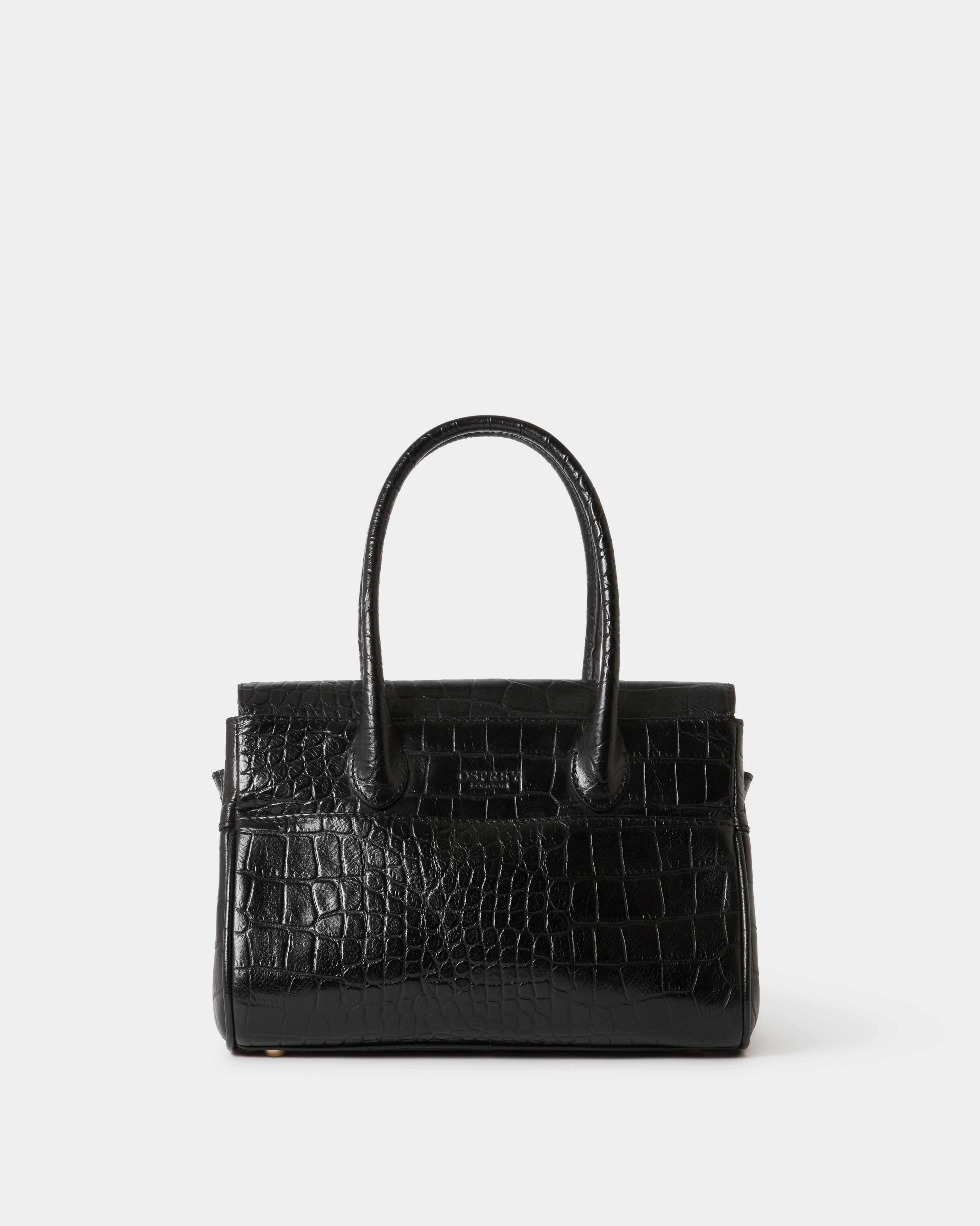 Image number 4 of The Weybridge Leather Mini Grab Bag in Black