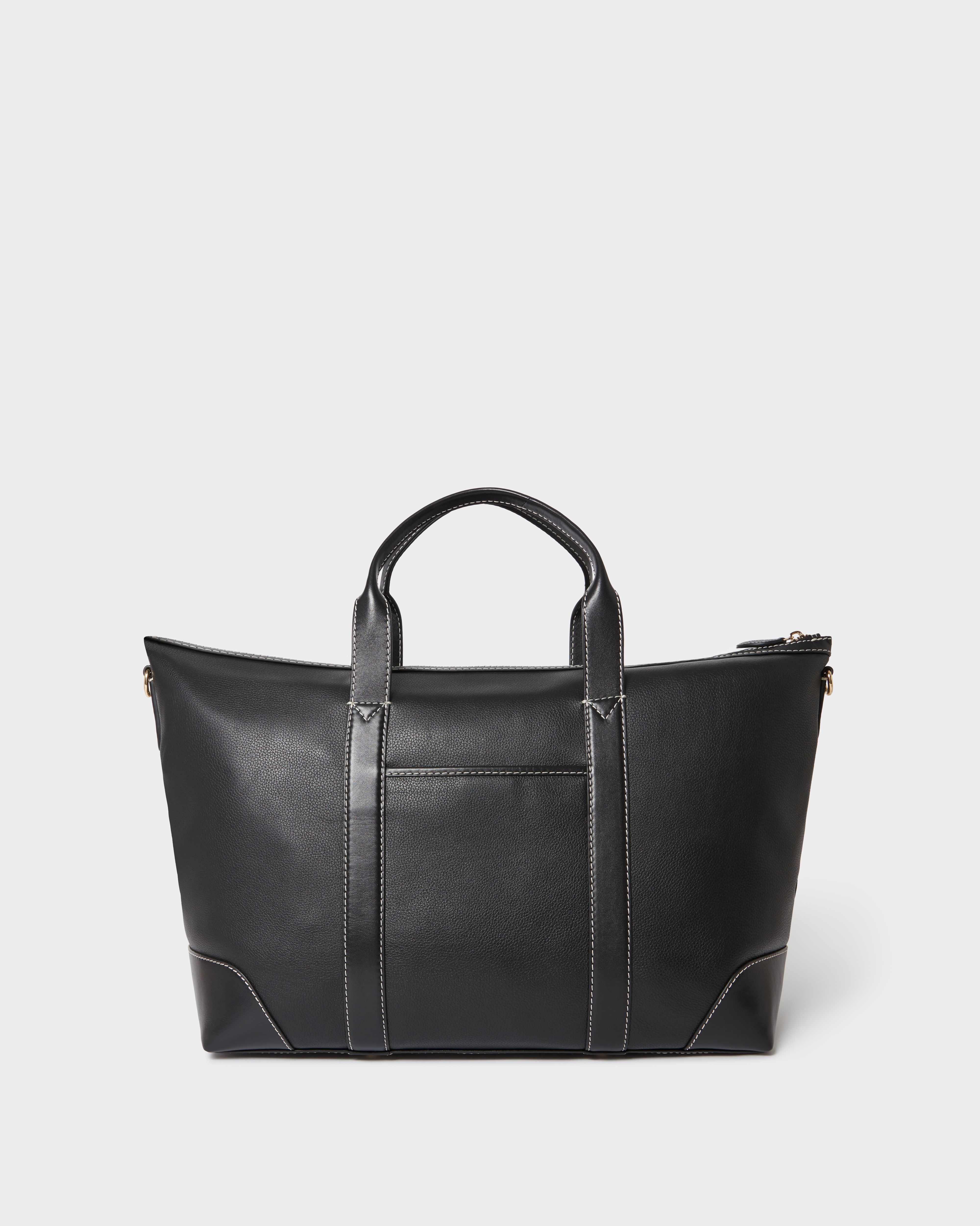 Image number 5 of The Classic Savanna Leather Weekender in Black