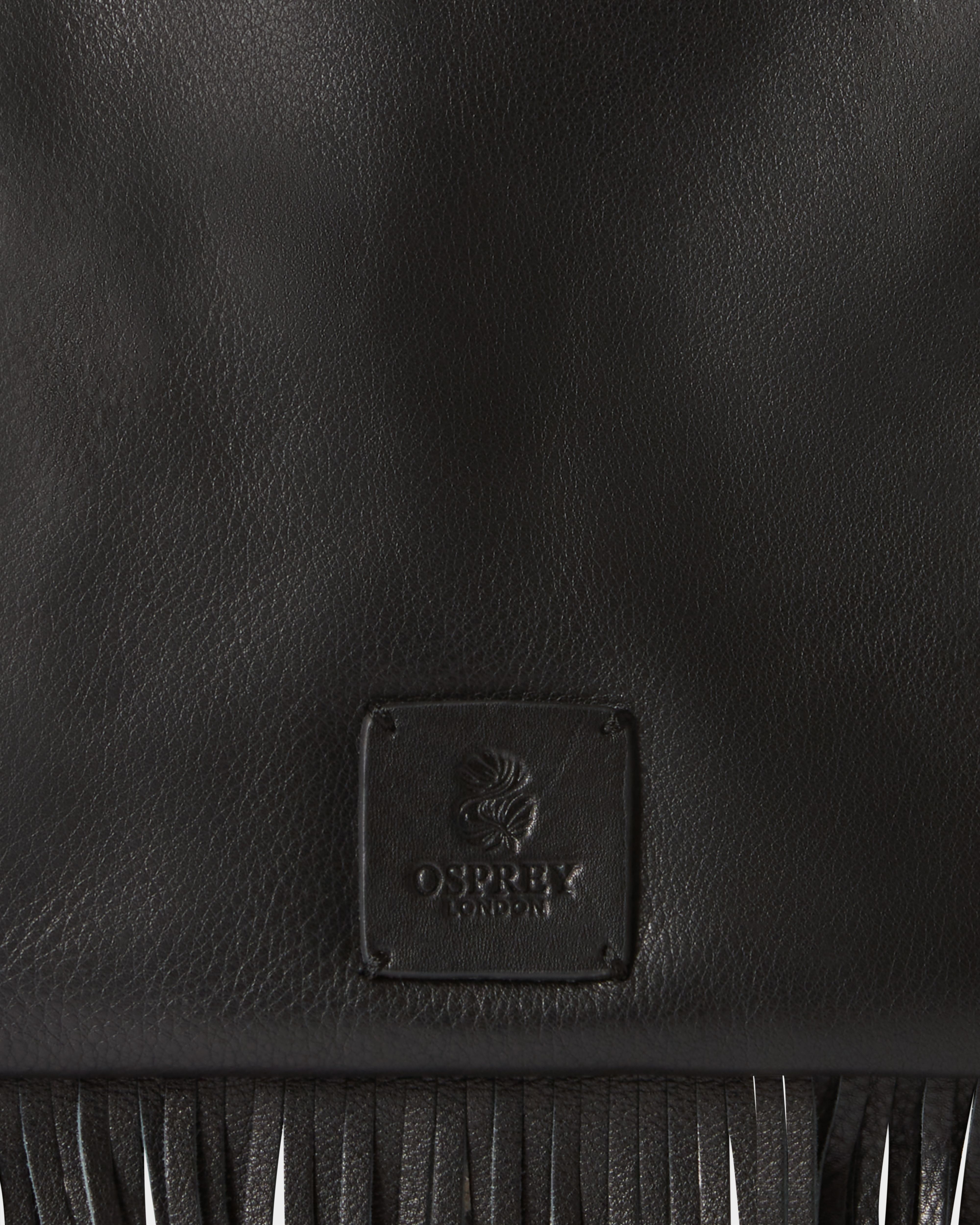 Image number 6 of The Faithful Leather Crossbody in Black