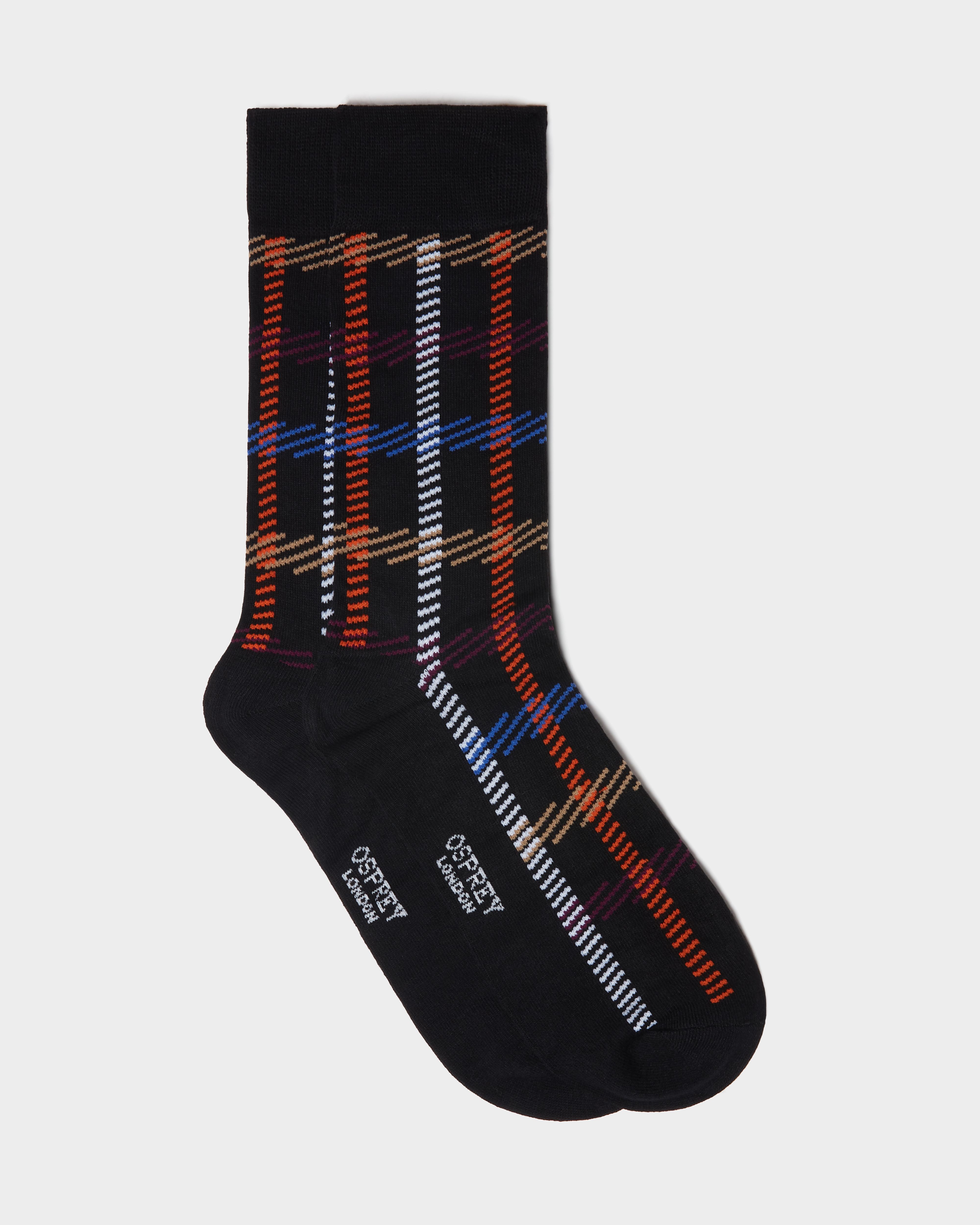 Image number 2 of Mens Bamboo Boxed Socks Set of 3 in Geometric Multi