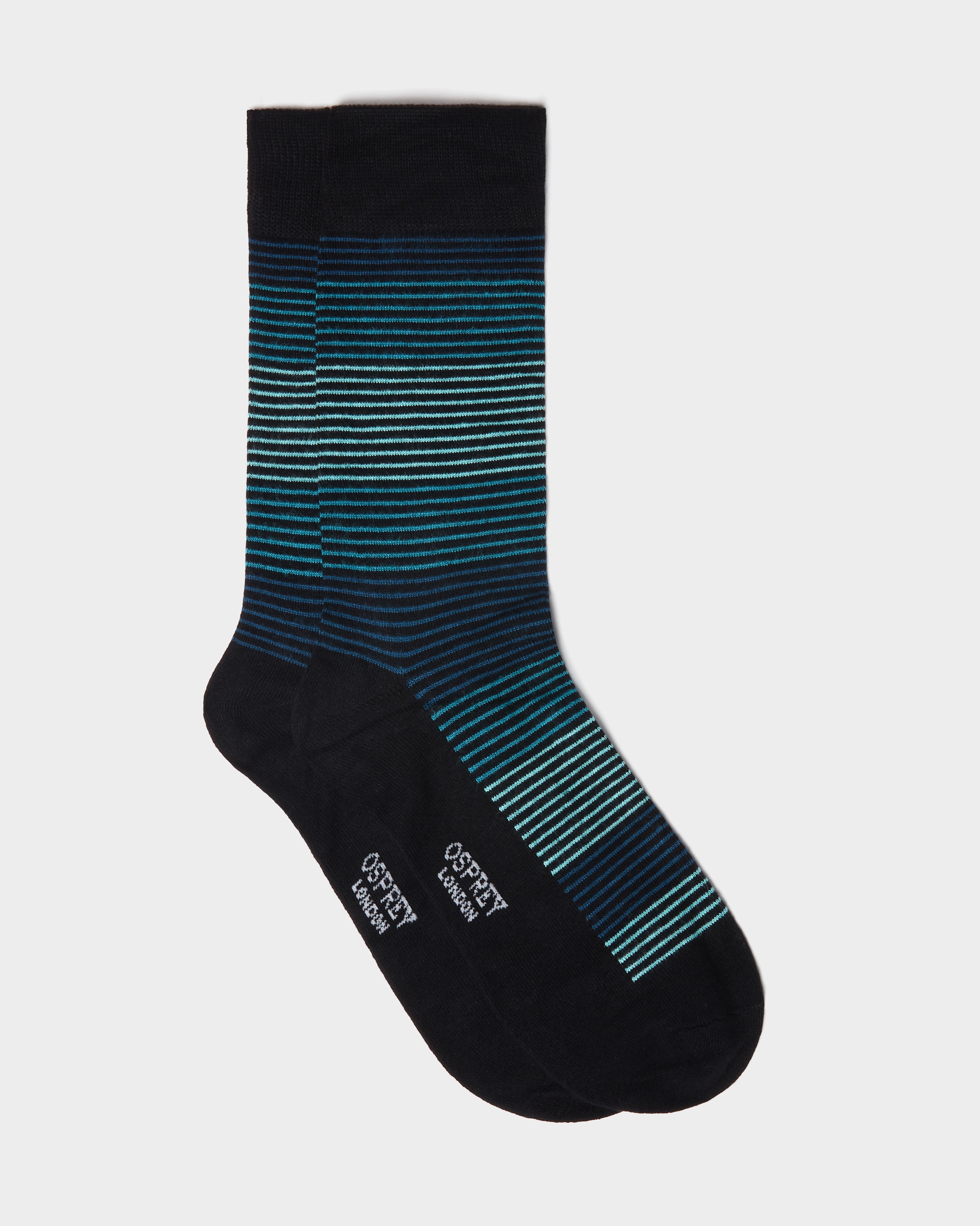 Image number 2 of Mens Bamboo Boxed Socks Set of 3 in Blue Multi