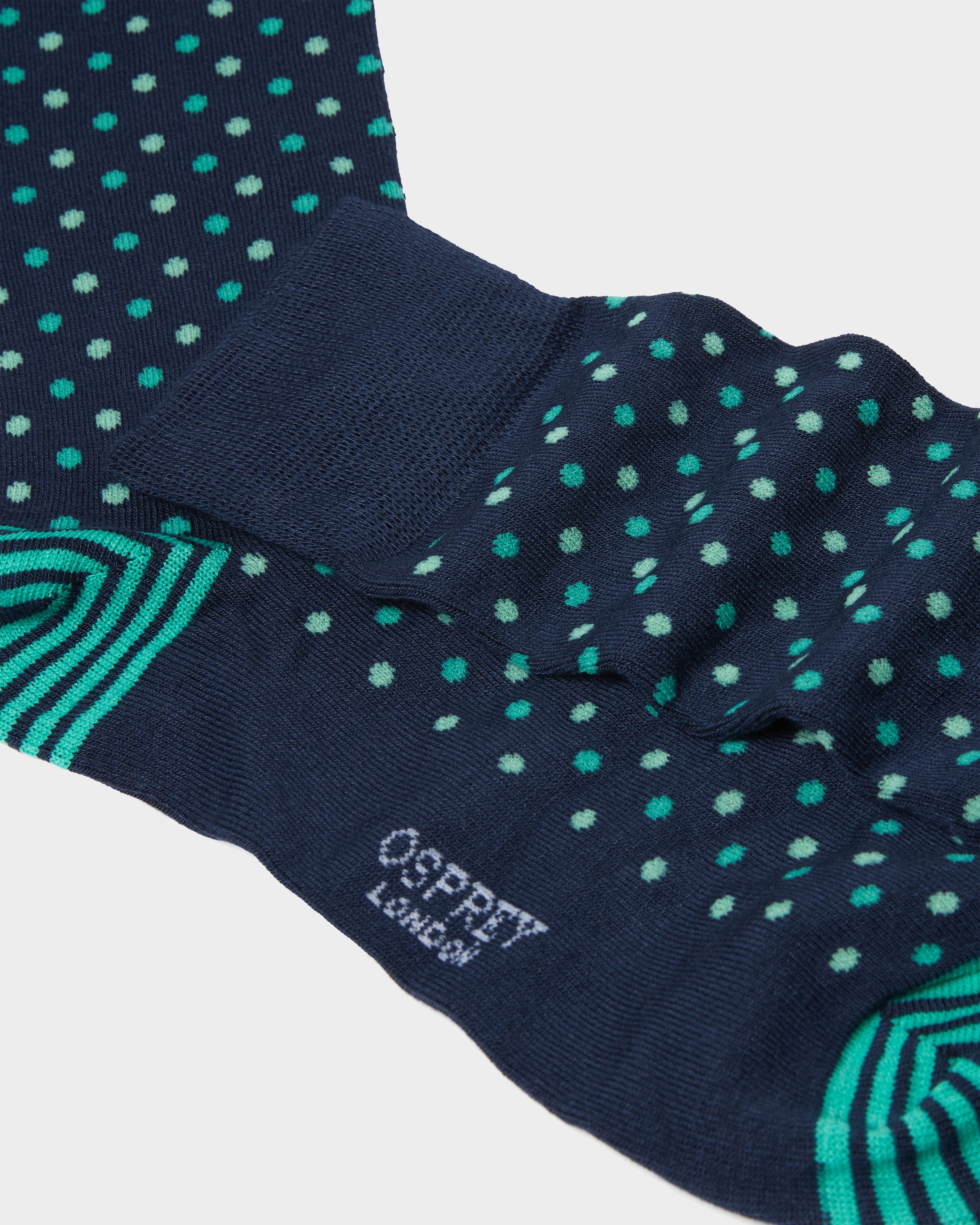 Image number 4 of Mens Bamboo Boxed Socks Set of 3 in Blue Multi