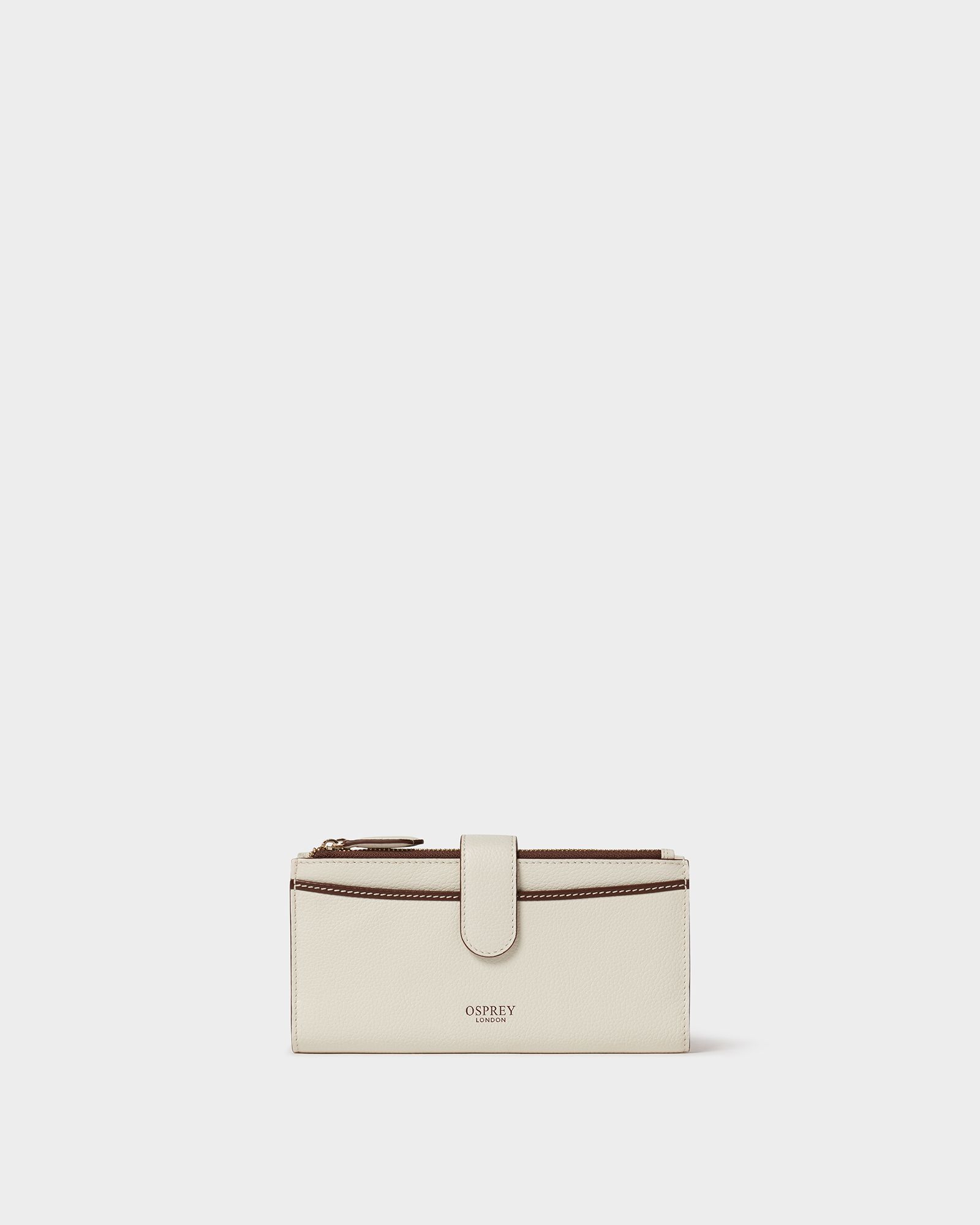 Image number 1 of The Classic Savanna Leather Matinee Purse in Ivory