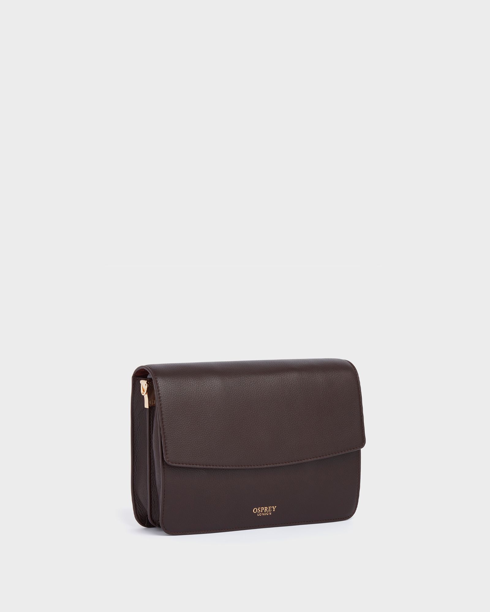 Image number 4 of The Margot Leather Crossbody Bag in Chocolate
