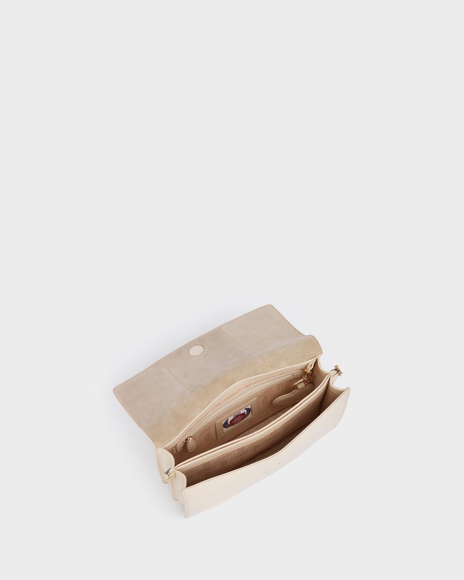 Image number 5 of The Margot Leather Crossbody Bag in Winter White