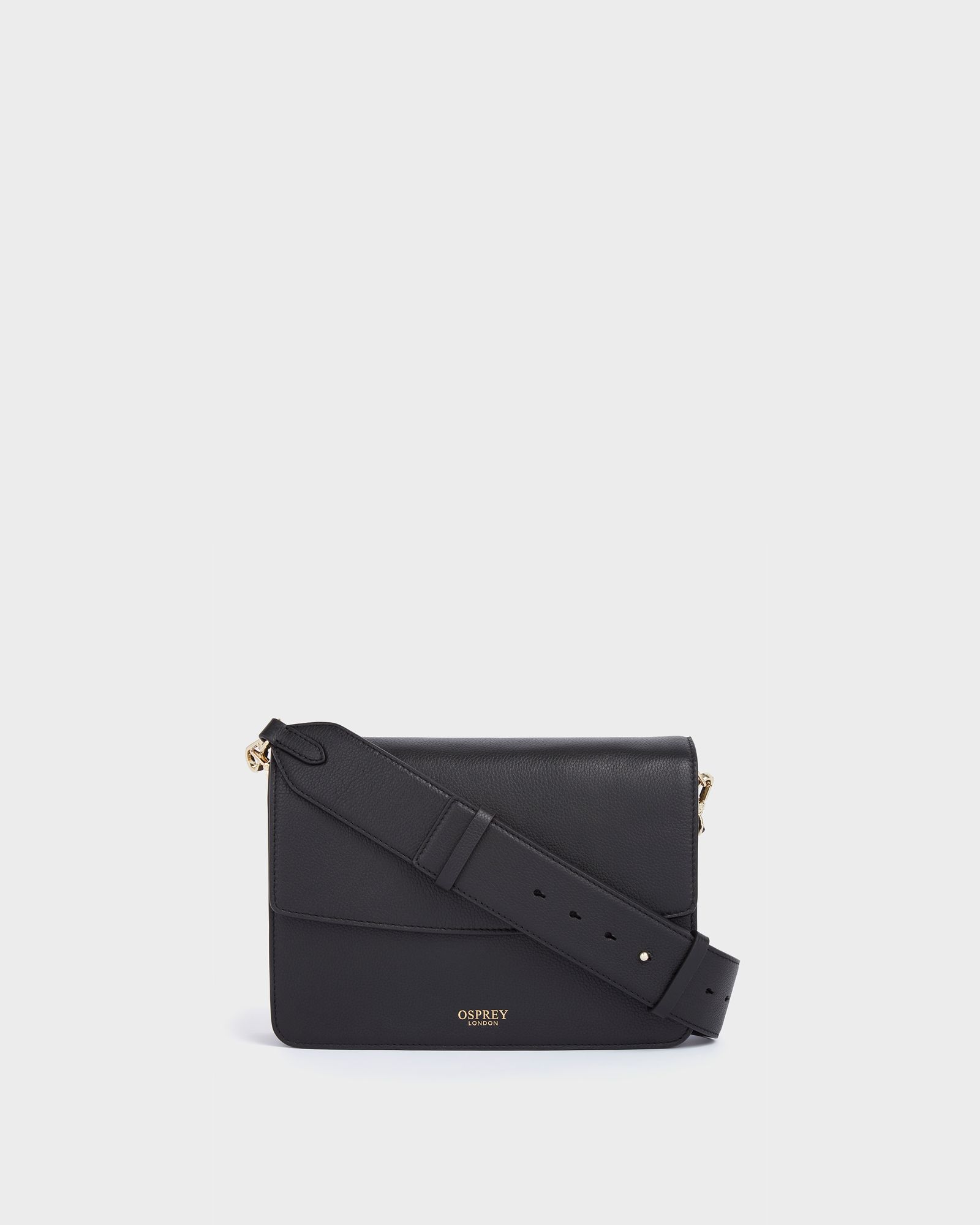The Margot Leather Crossbody Bag in Black