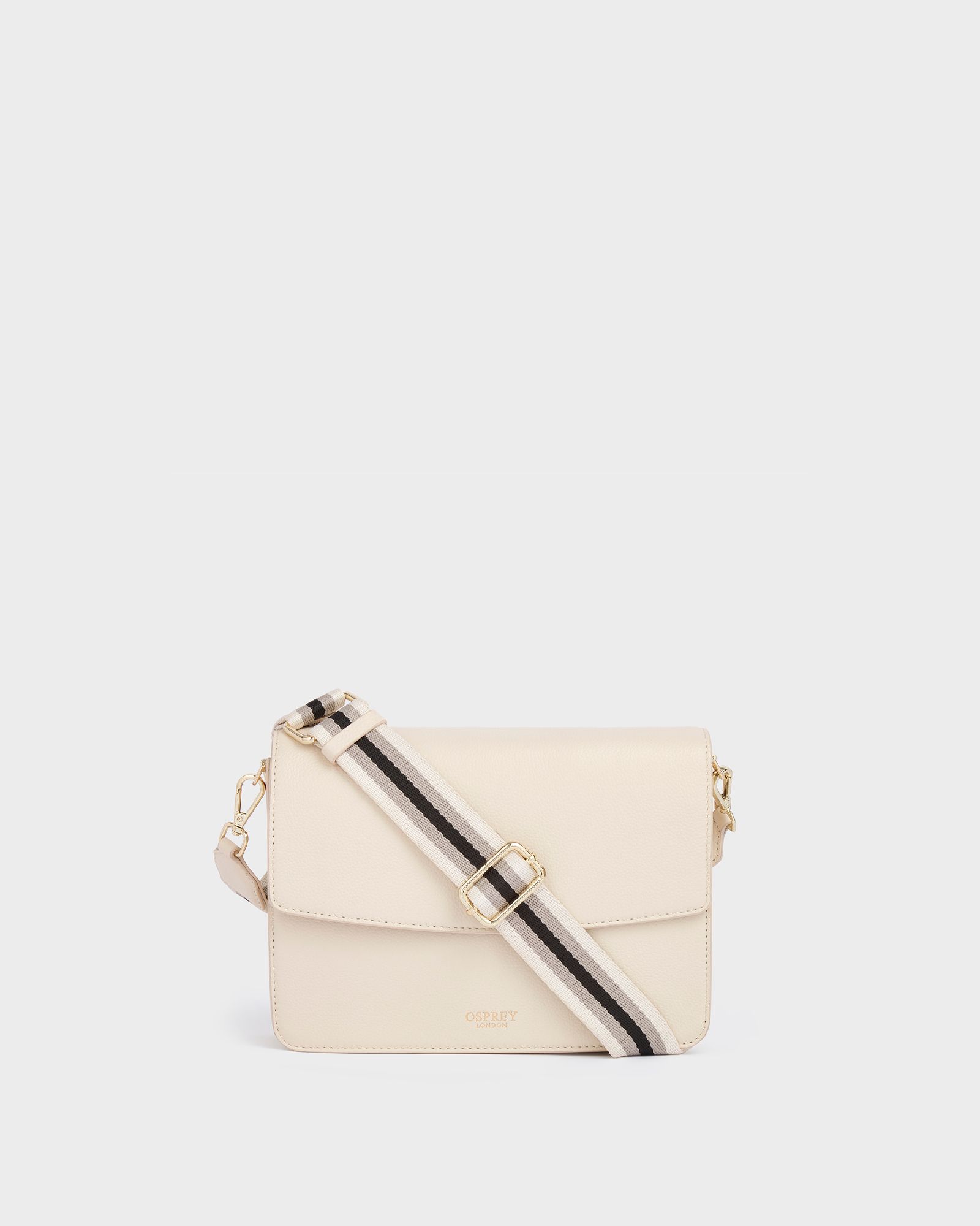 Image number 3 of The Margot Leather Crossbody Bag in Winter White