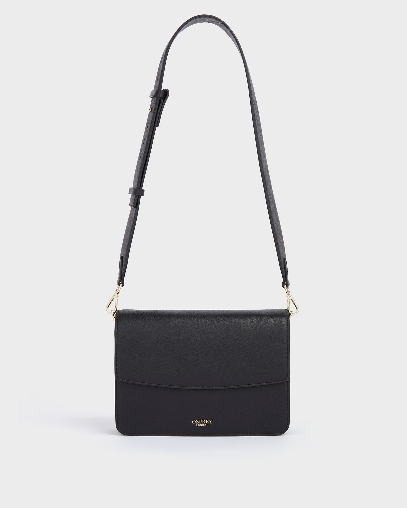 Image number 2 of The Margot Leather Crossbody Bag in Black