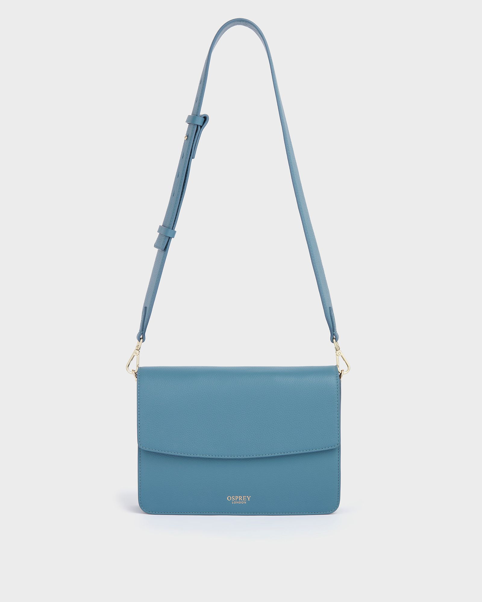 Image number 2 of The Margot Leather Crossbody Bag in Blue