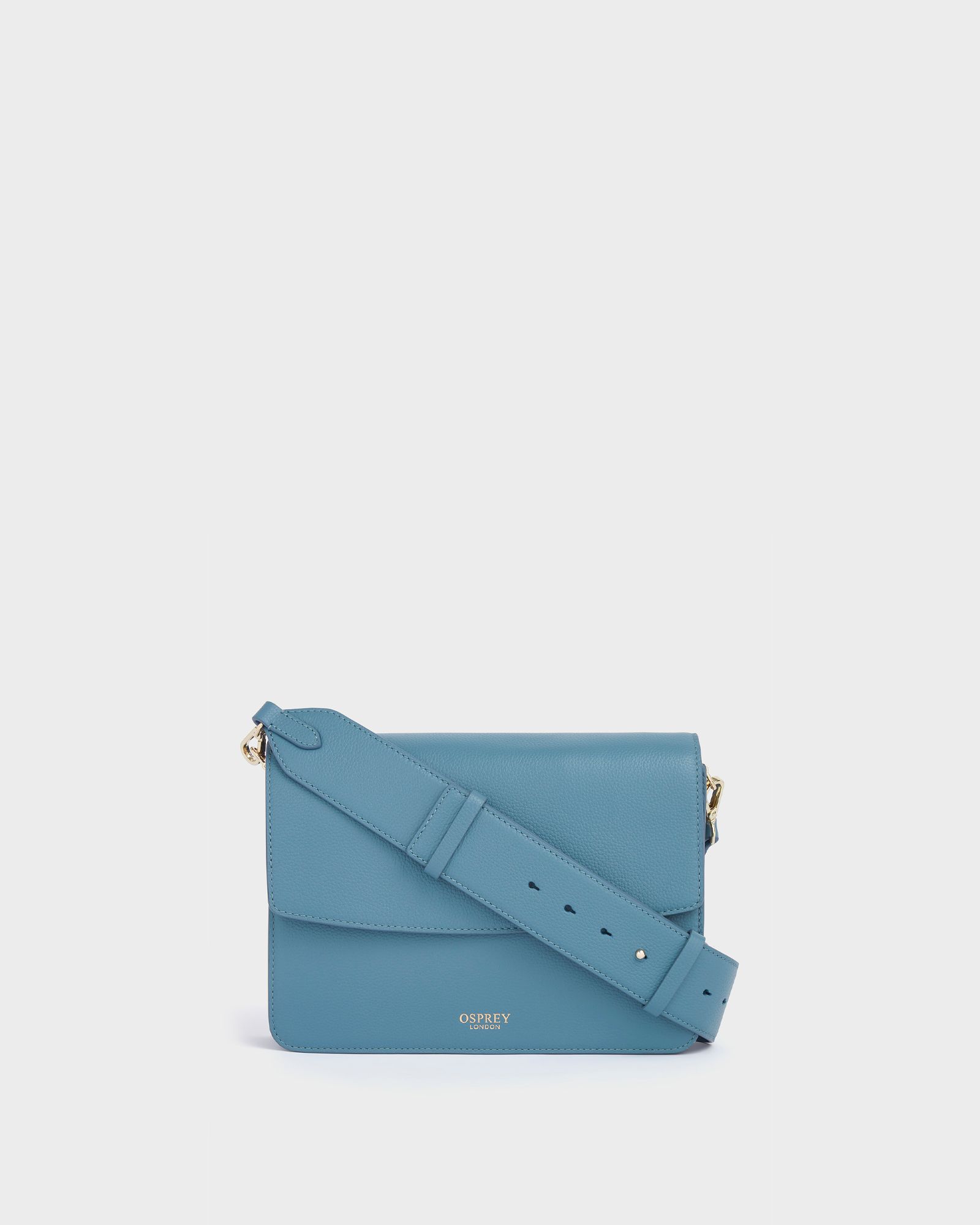 The Margot Leather Crossbody Bag in Blue