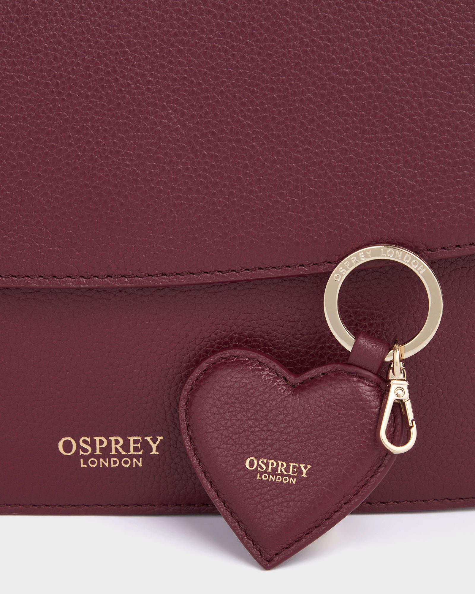 Image number 7 of The Margot Leather Crossbody Bag in Bordeaux