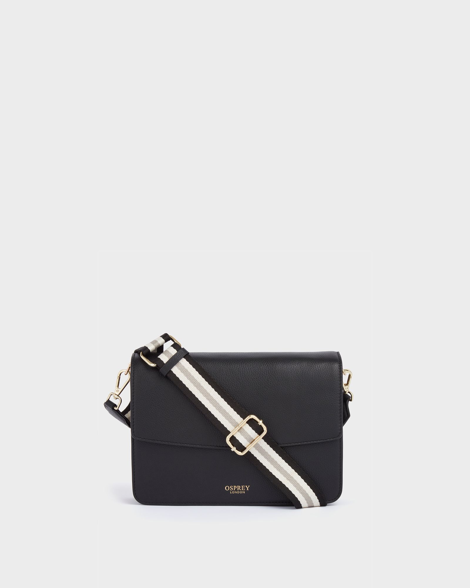 Image number 3 of The Margot Leather Crossbody Bag in Black