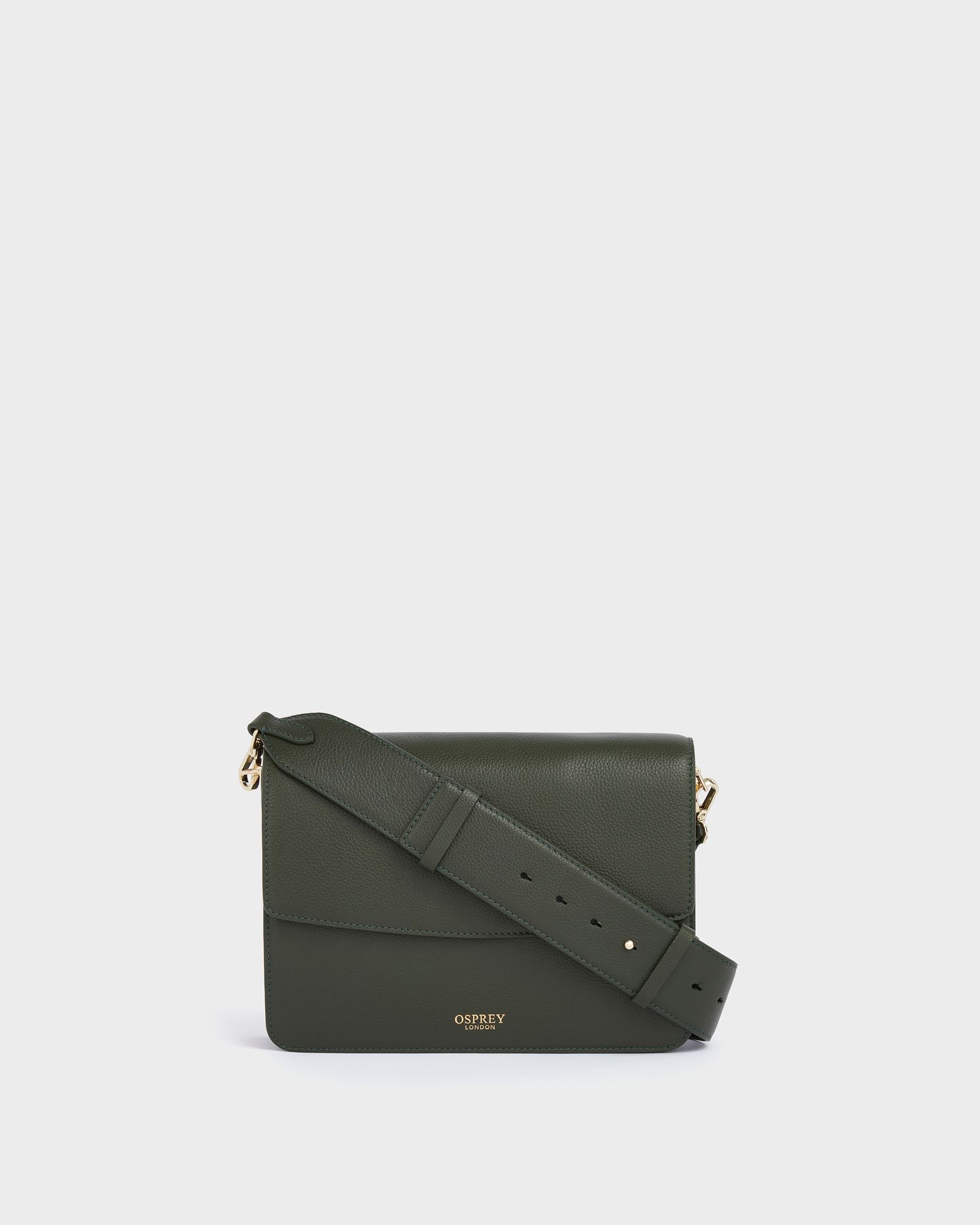 The Margot Leather Crossbody Bag in Forest