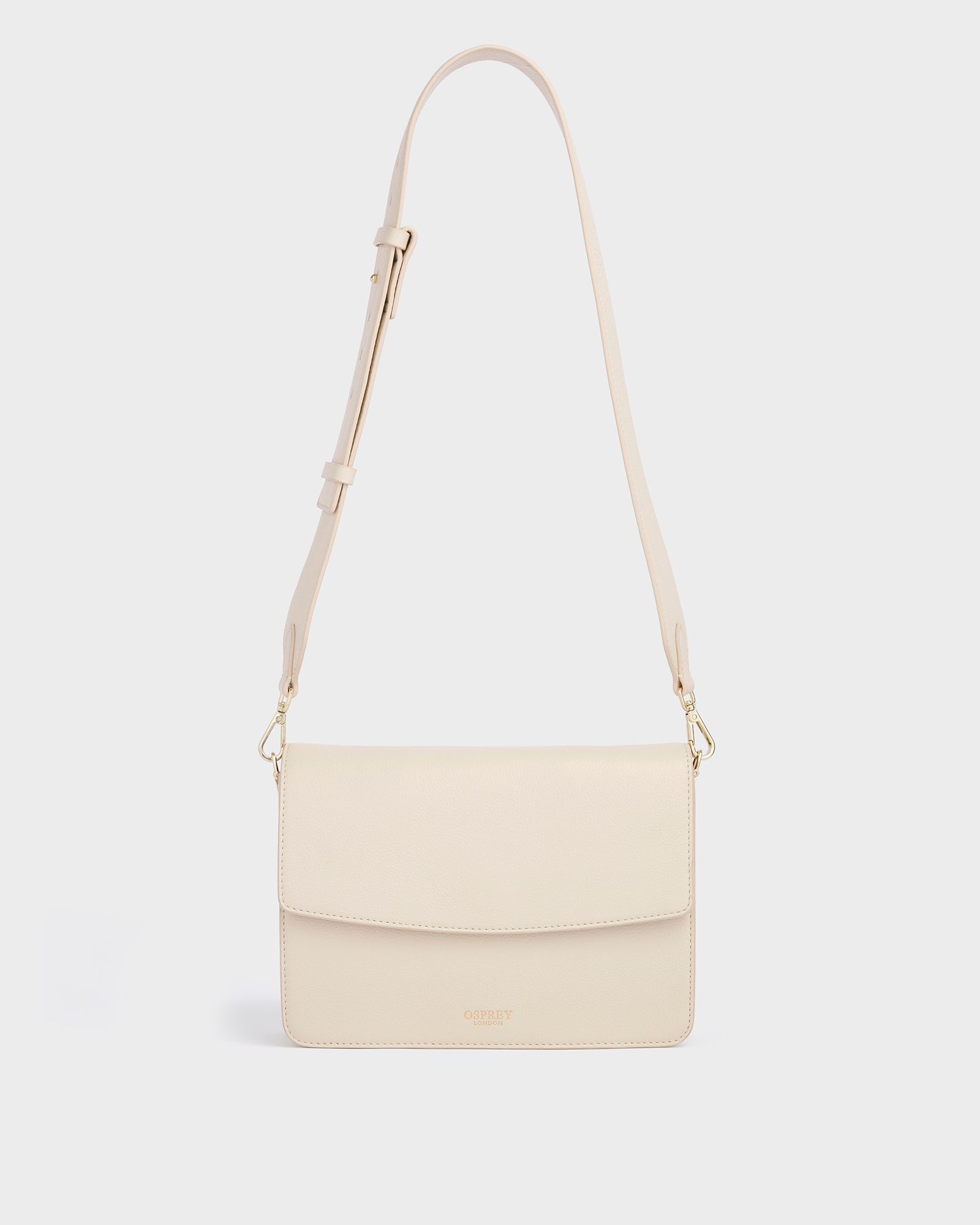 Image number 2 of The Margot Leather Crossbody Bag in Winter White