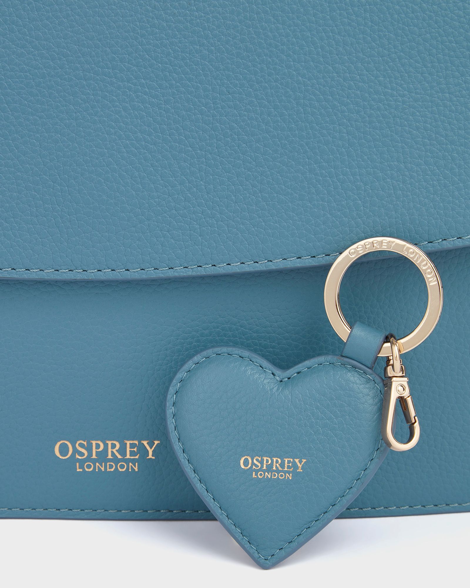 Image number 7 of The Margot Leather Crossbody Bag in Blue