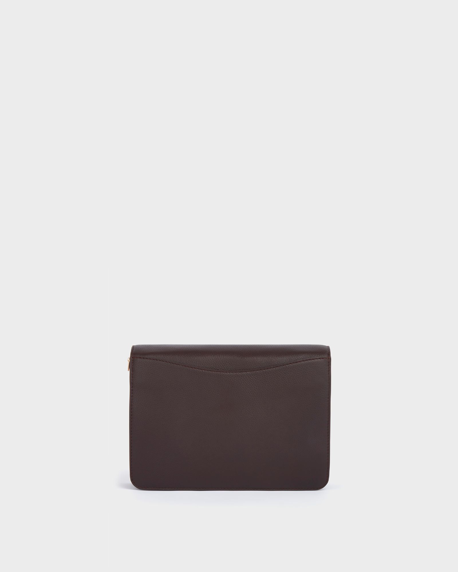 Image number 6 of The Margot Leather Crossbody Bag in Chocolate