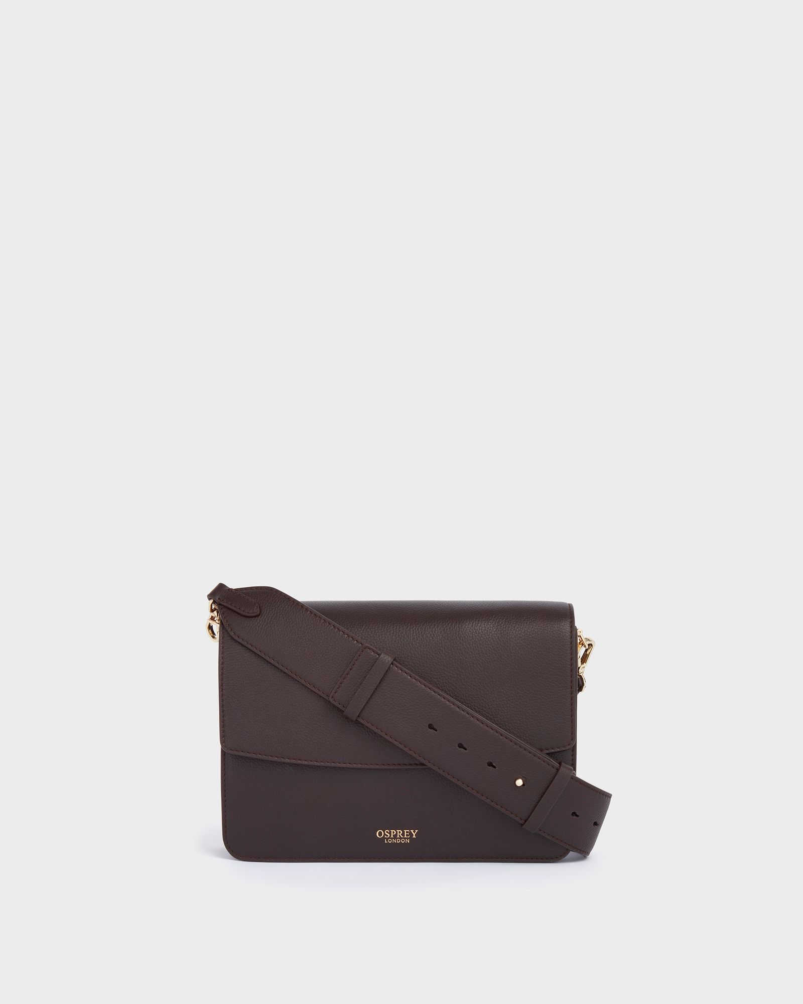 The Margot Leather Crossbody Bag in Chocolate