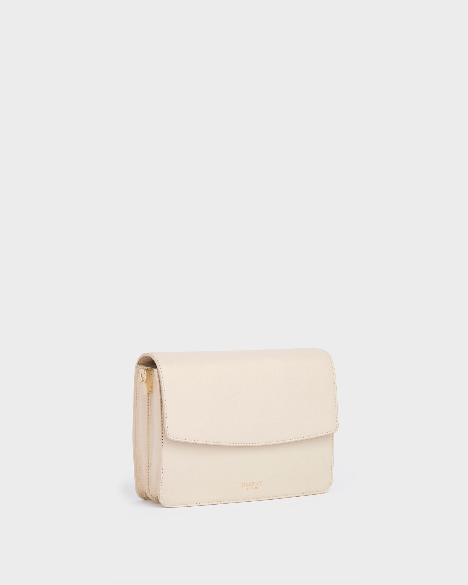 Image number 4 of The Margot Leather Crossbody Bag in Winter White