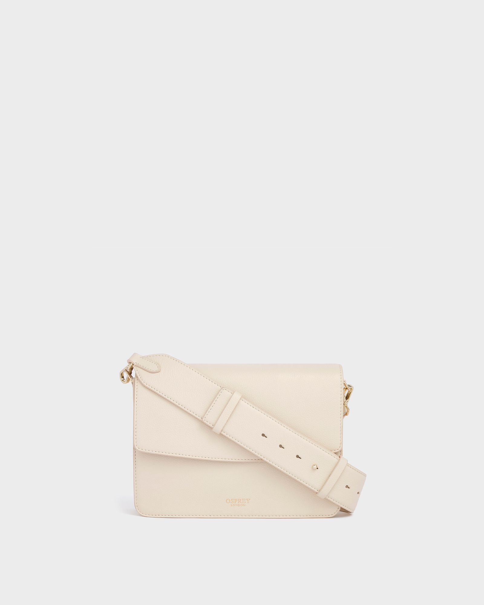 Image number 1 of The Margot Leather Crossbody Bag in Winter White
