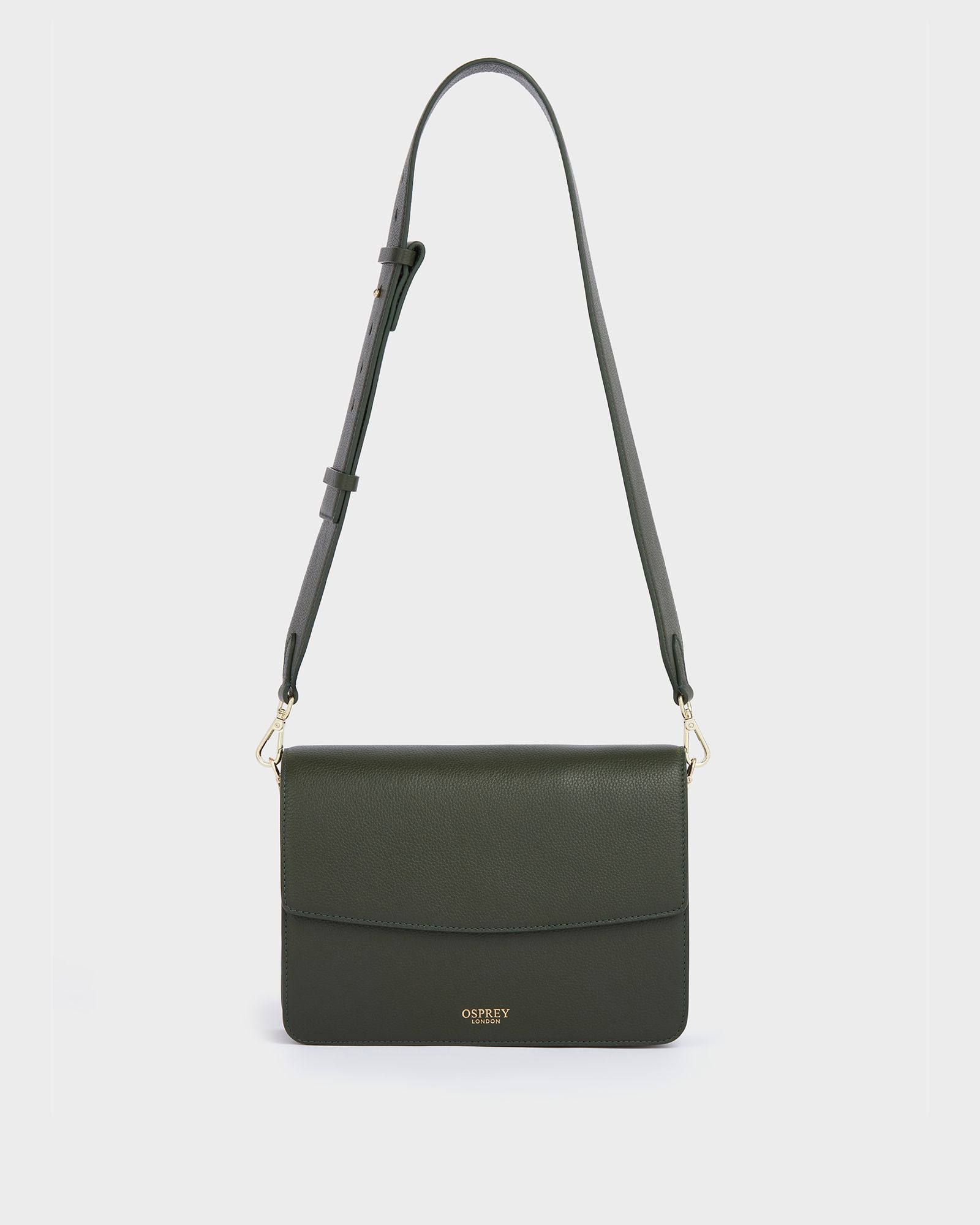 Image number 2 of The Margot Leather Crossbody Bag in Forest