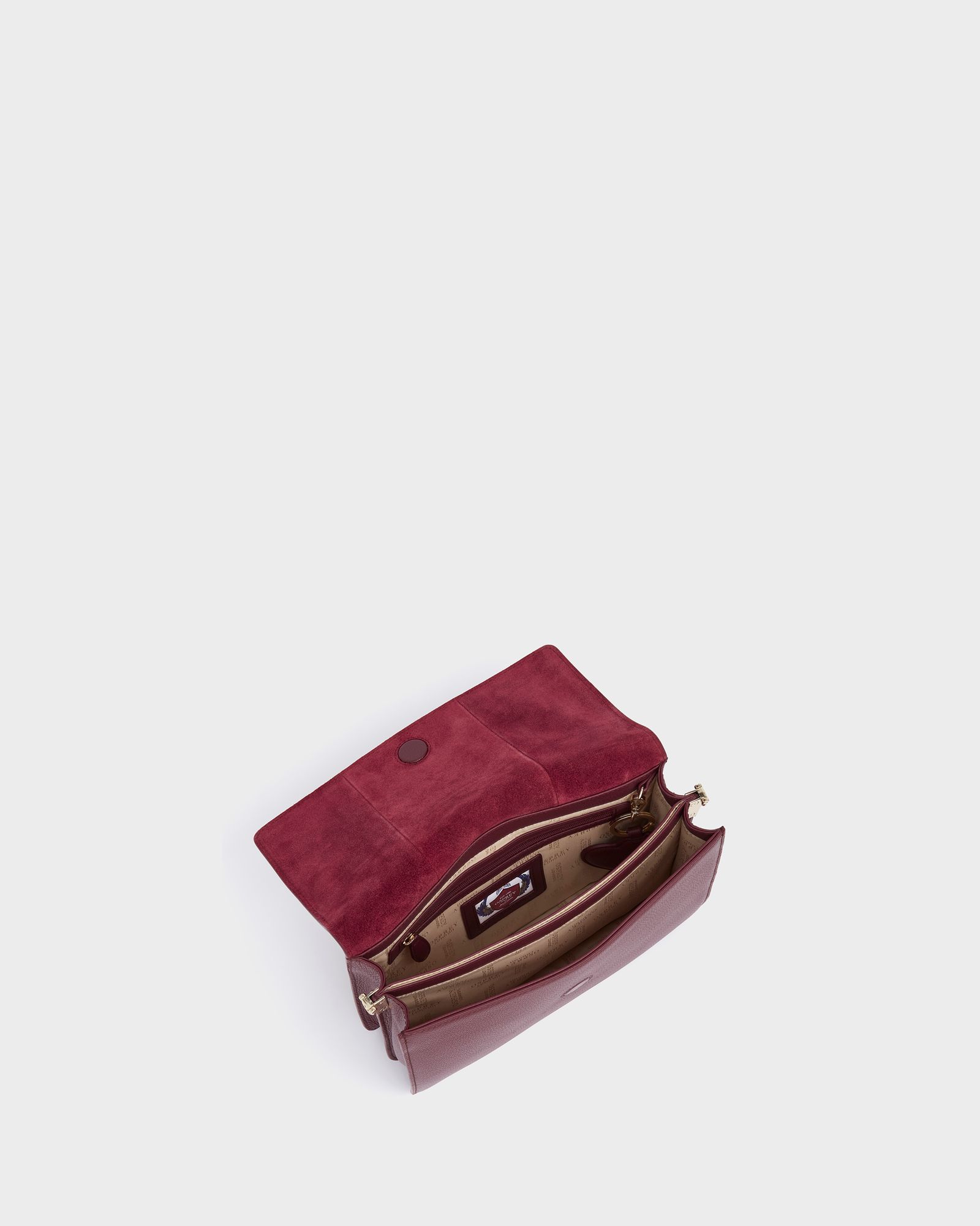 Image number 5 of The Margot Leather Crossbody Bag in Bordeaux