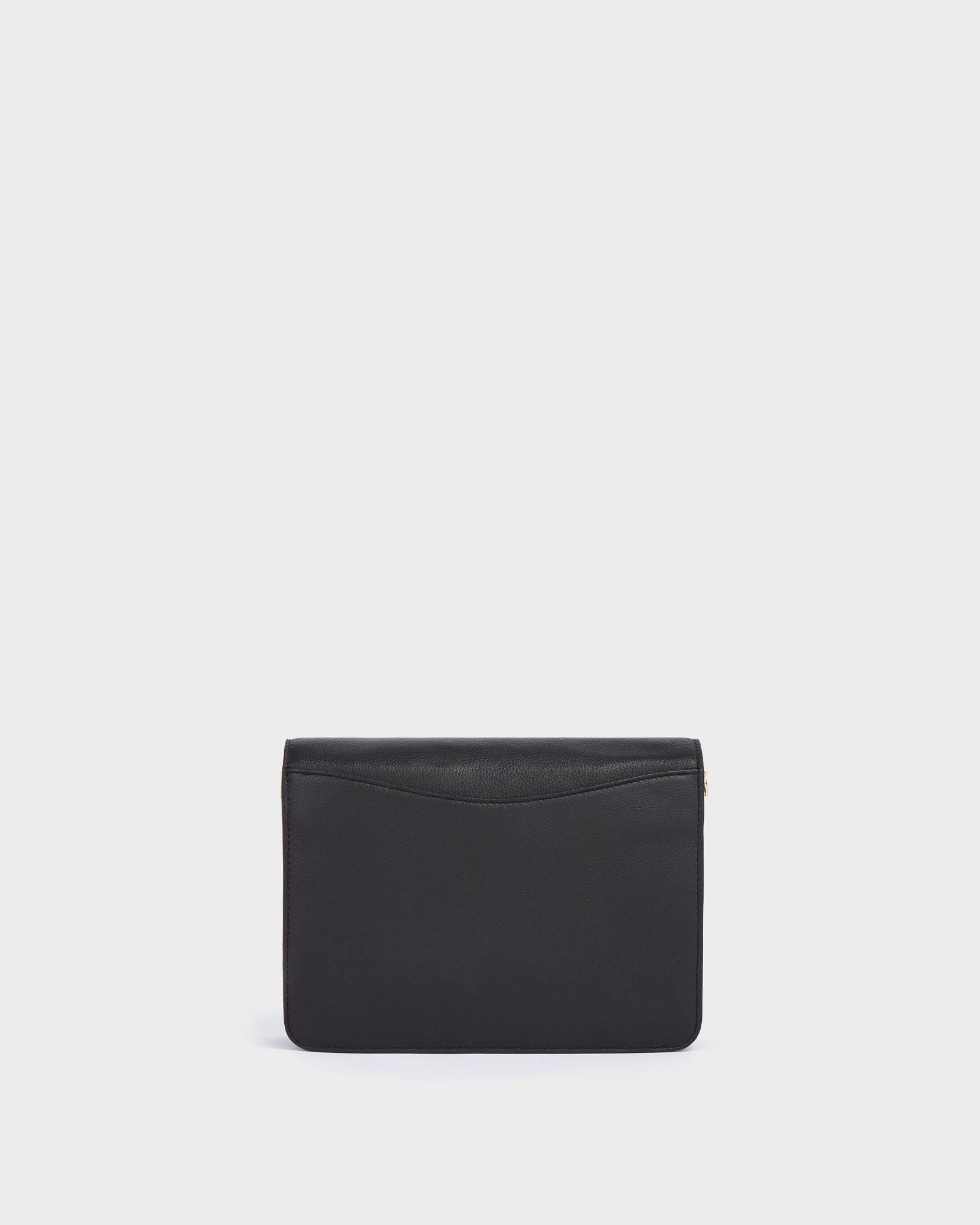 Image number 6 of The Margot Leather Crossbody Bag in Black