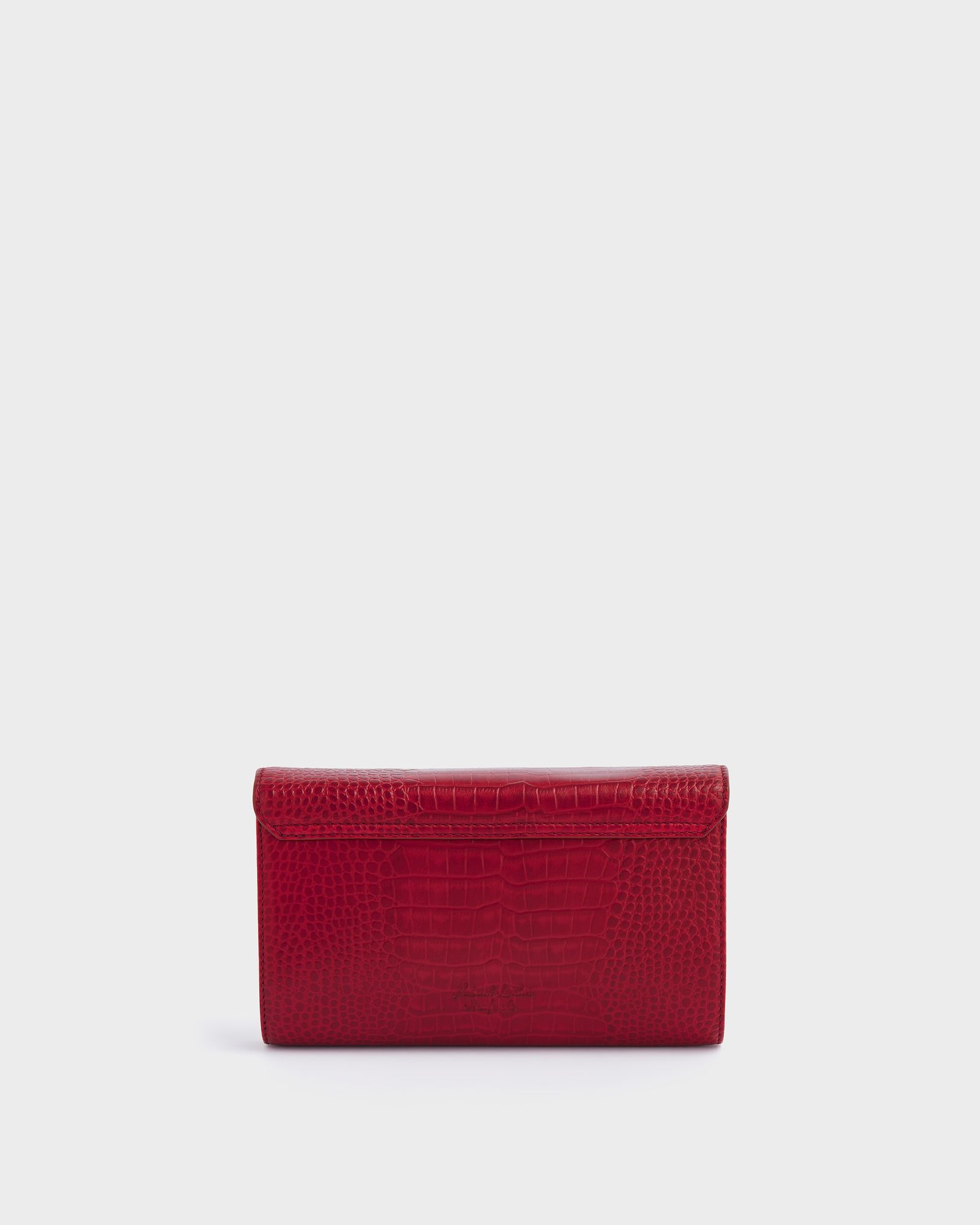 Image number 5 of The Belmont Leather Convertible Clutch in Bordeaux