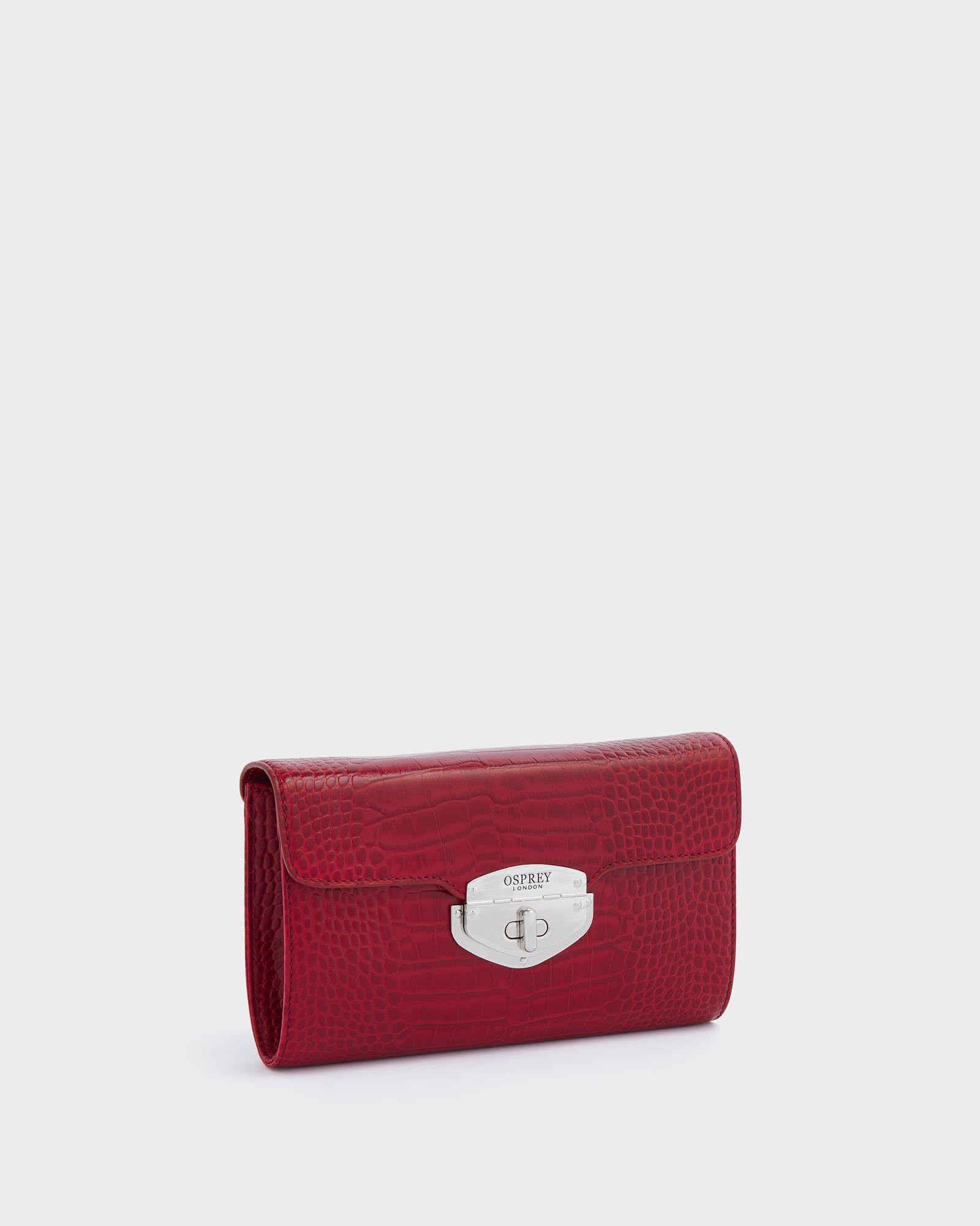Image number 2 of The Belmont Leather Convertible Clutch in Bordeaux