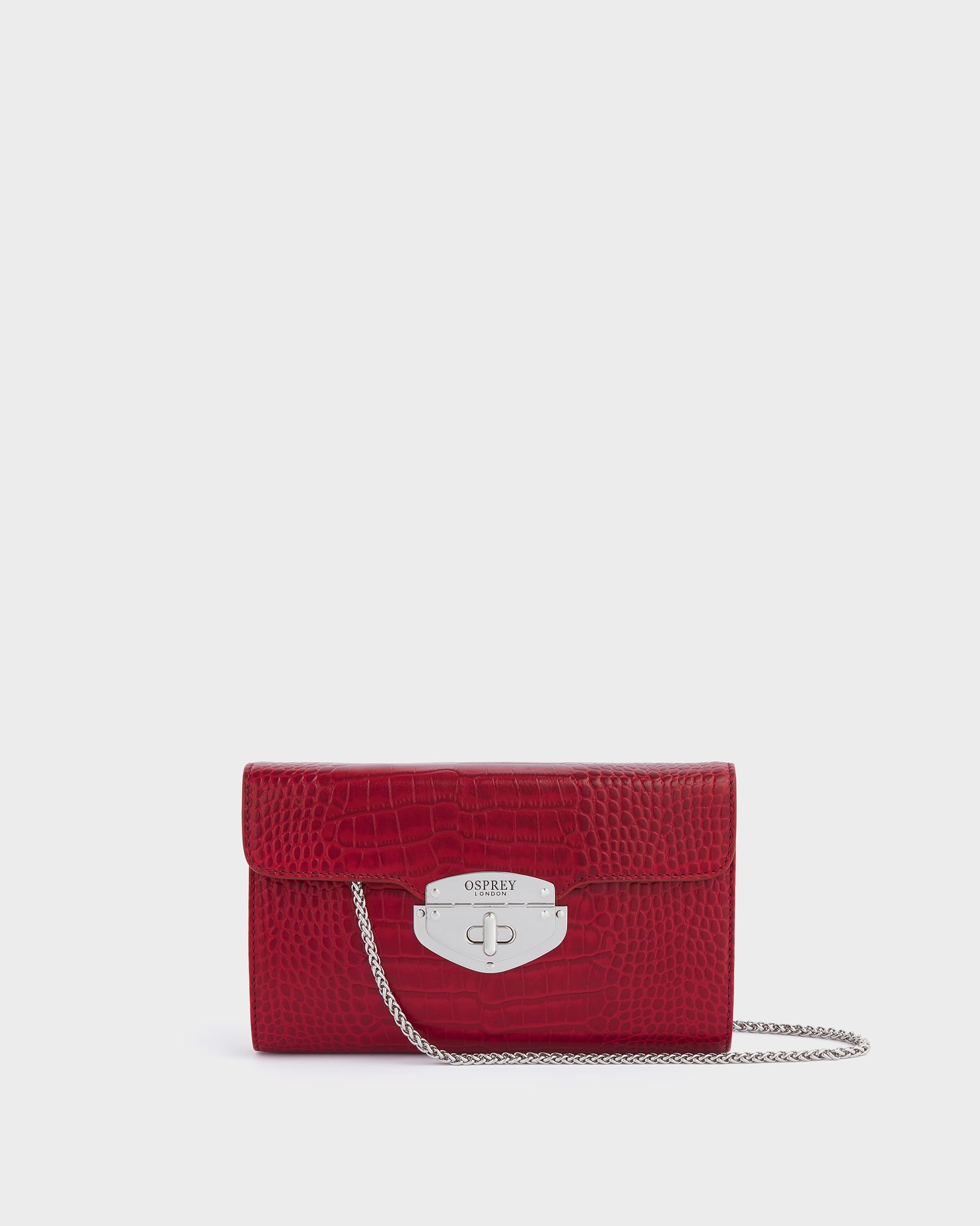 Image number 3 of The Belmont Leather Convertible Clutch in Bordeaux