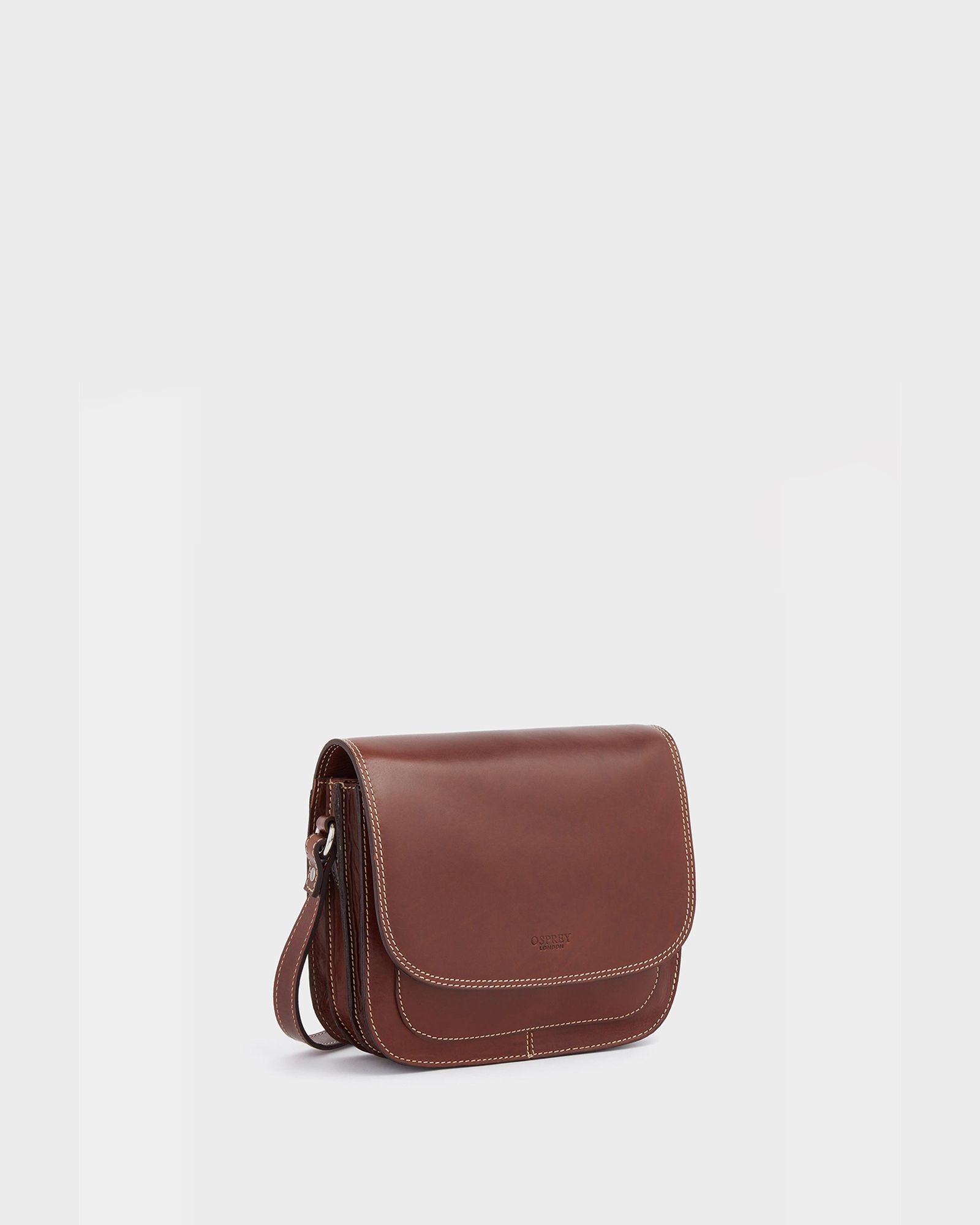 Image number 3 of The Madden Leather Cross Body in Chestnut