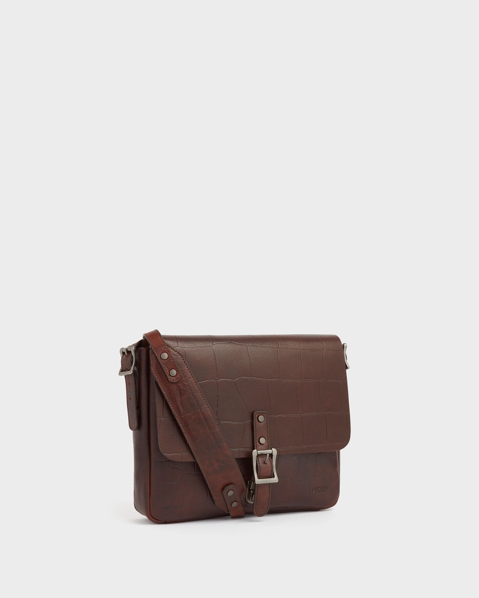 Image number 2 of The Brixton Leather Satchel in Cognac