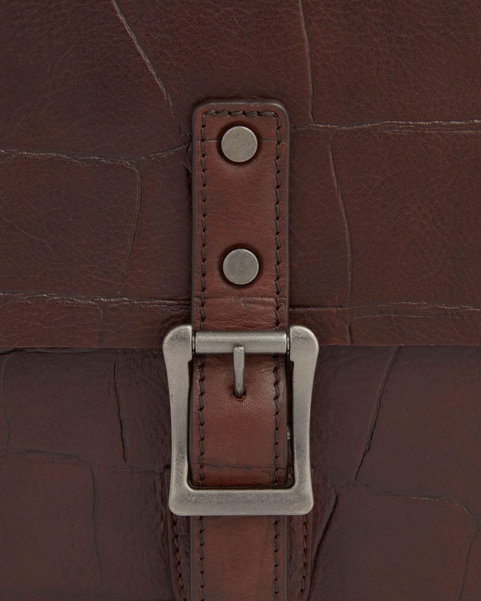 Image number 5 of The Brixton Leather Satchel in Cognac