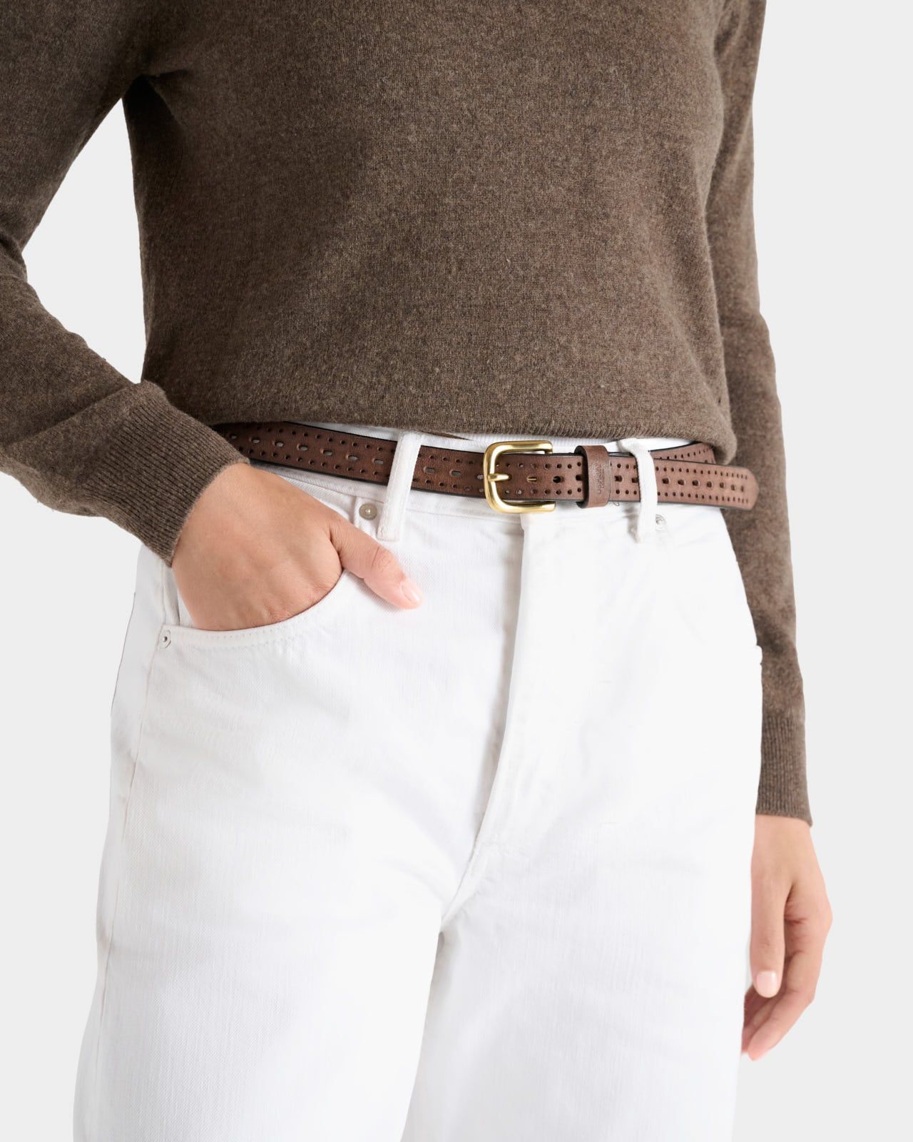 The Laguna Leather Belt in Cognac
