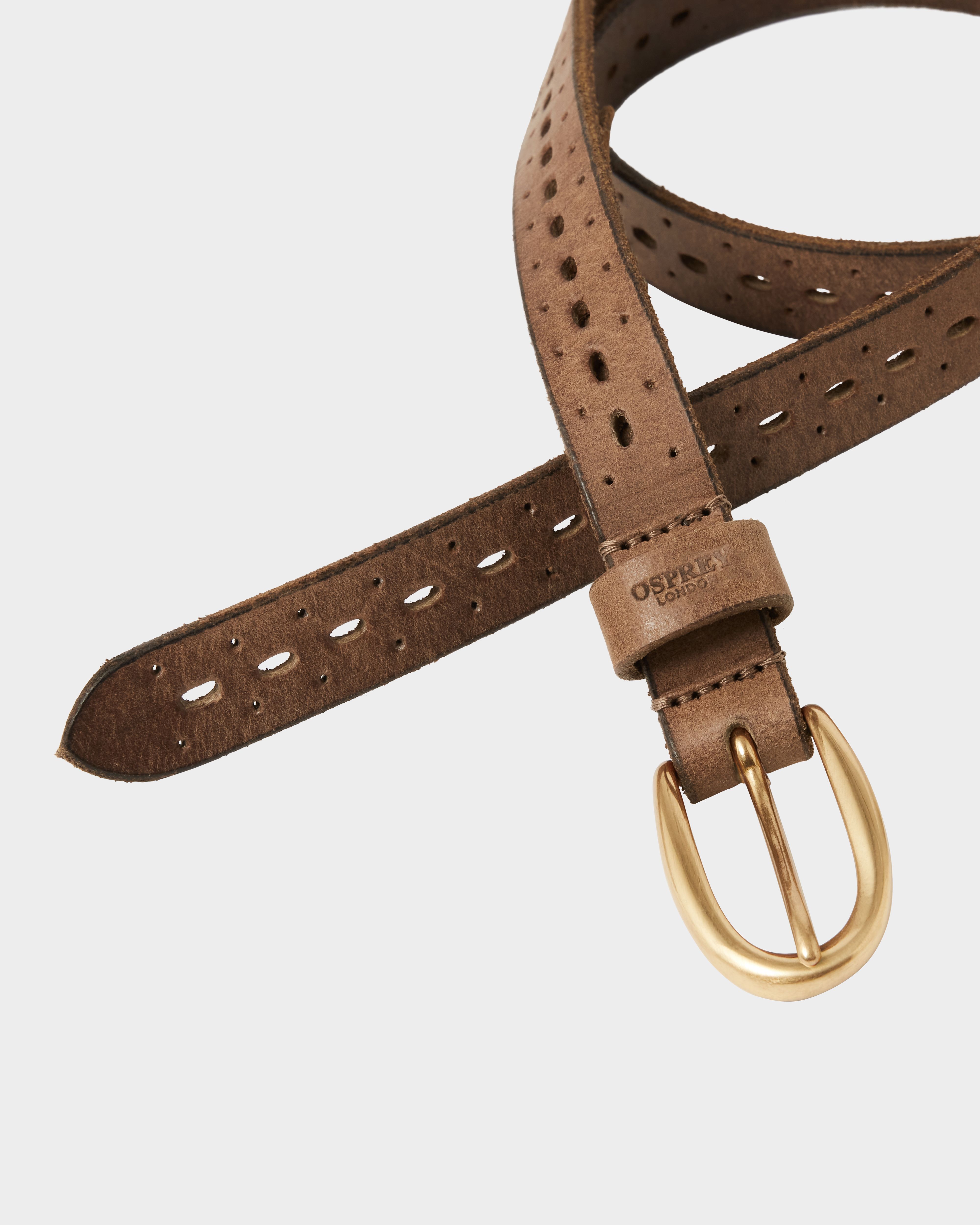 Image number 2 of The Carmel Leather Belt in Cognac