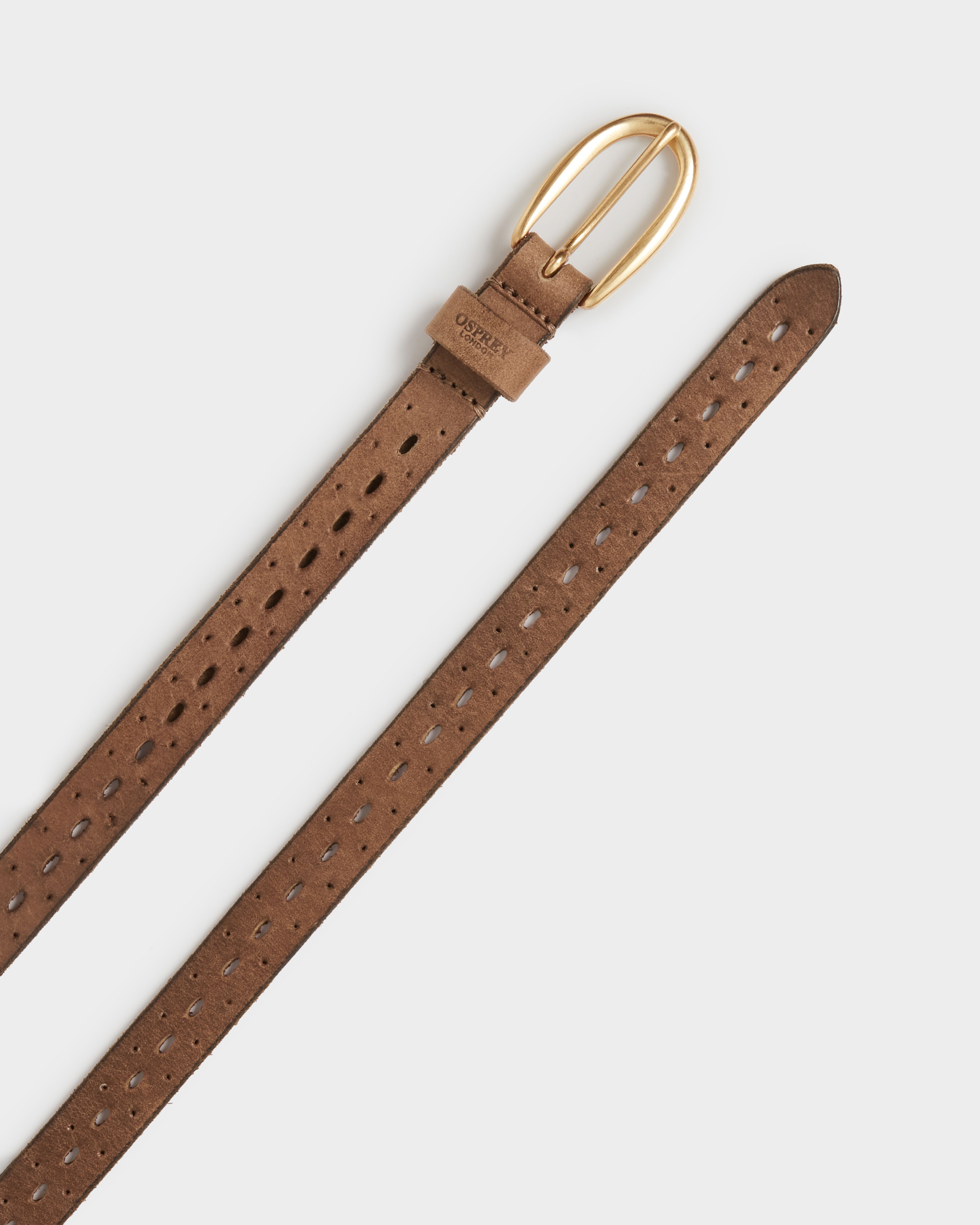 Image number 3 of The Carmel Leather Belt in Cognac