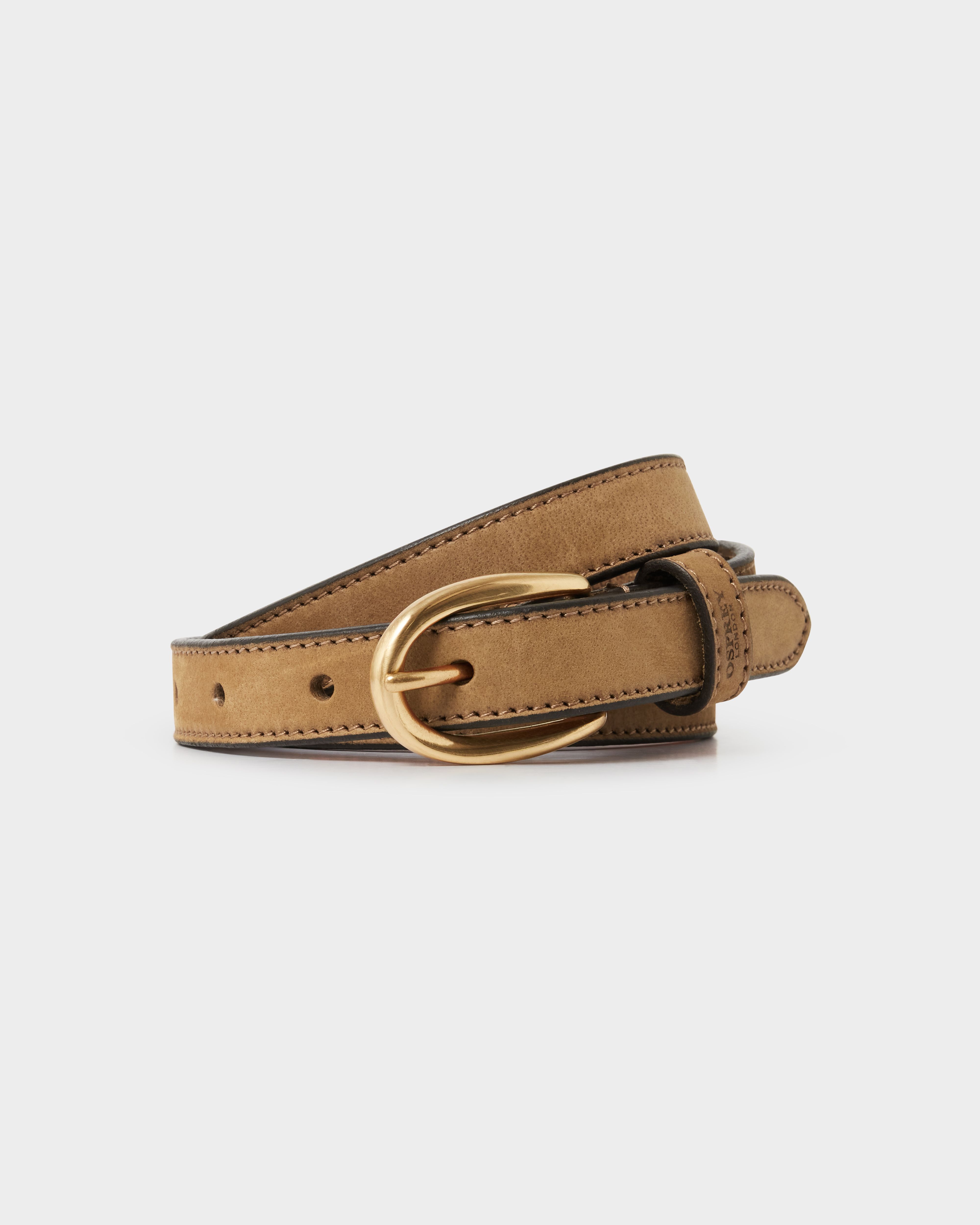 Image number 1 of The Malibu Leather Belt in Tan